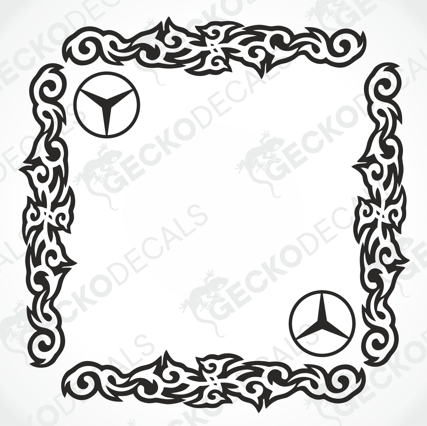 MERCEDES-BENZ TRIBAL SIDE WINDOW DECALS