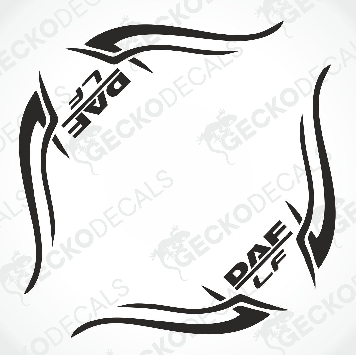 DAF LF TRIBAL SIDE WINDOW DECALS