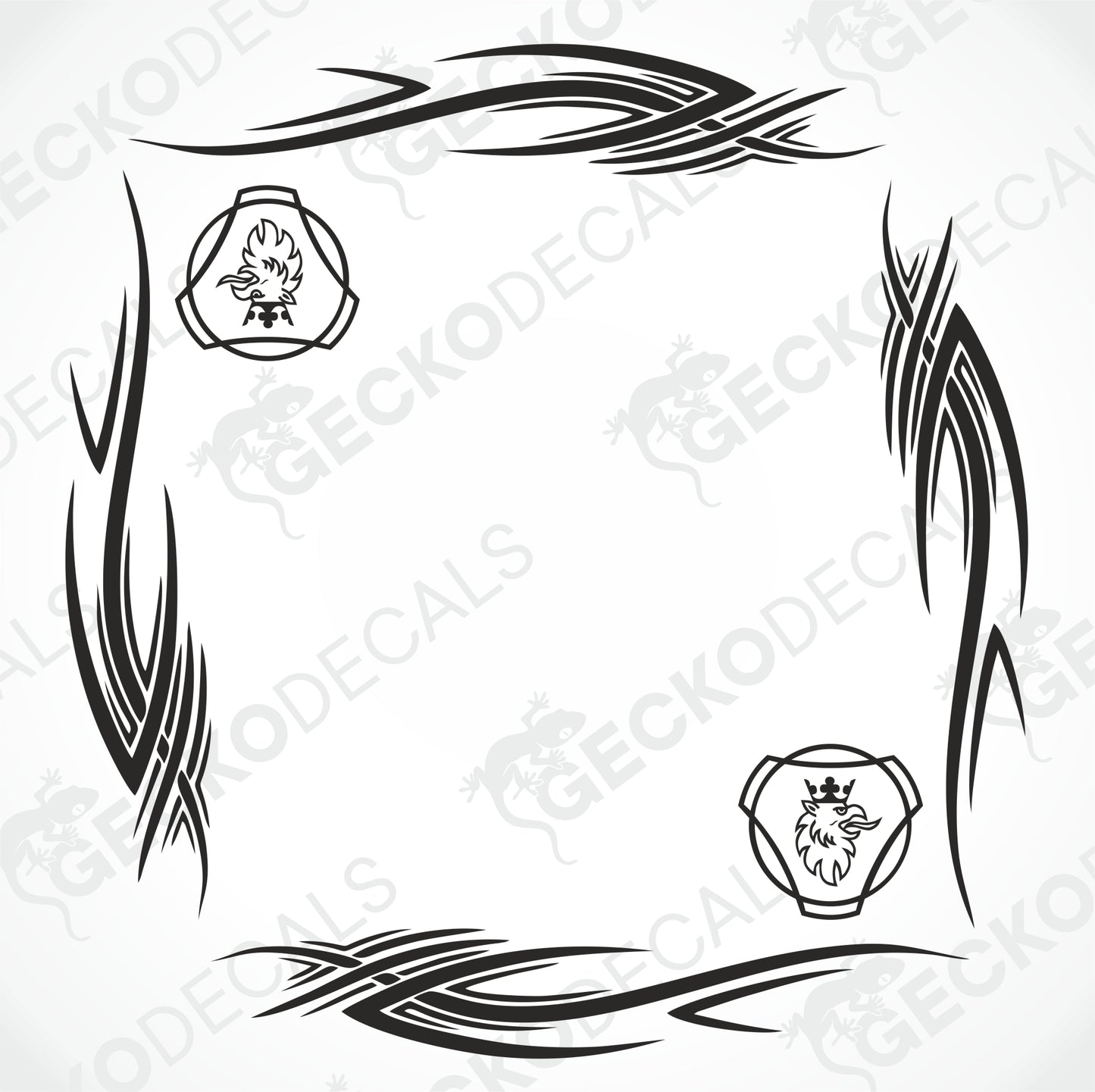 SCANIA TRIBAL SIDE WINDOW DECALS