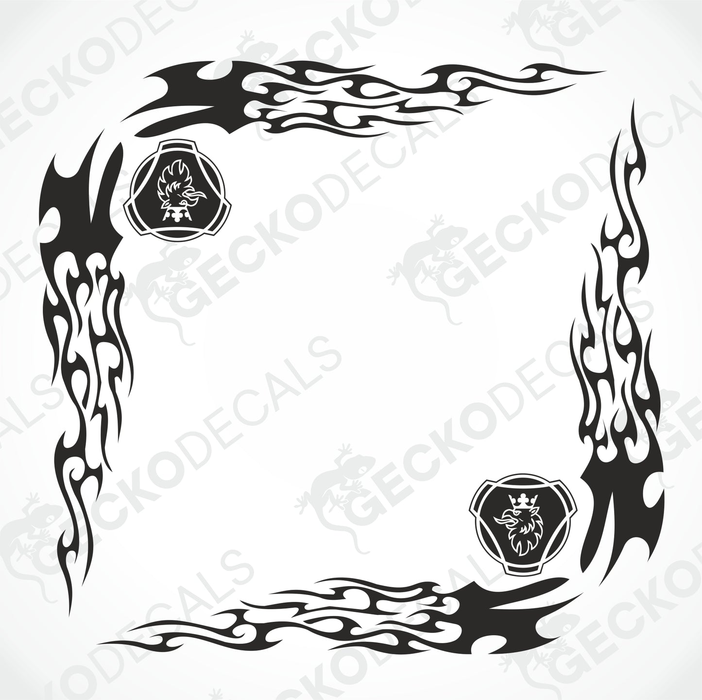 SCANIA TRIBAL SIDE WINDOW DECALS