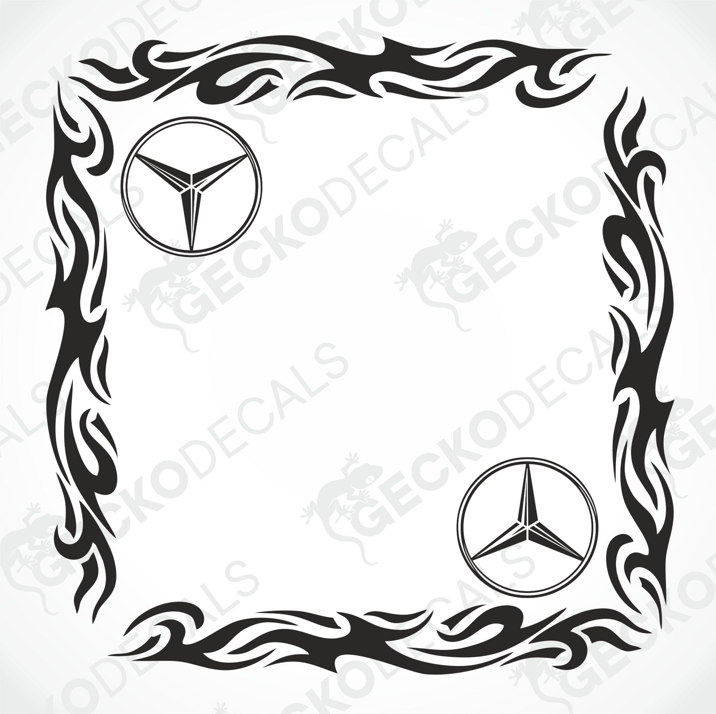 MERCEDES-BENZ TRIBAL SIDE WINDOW DECALS