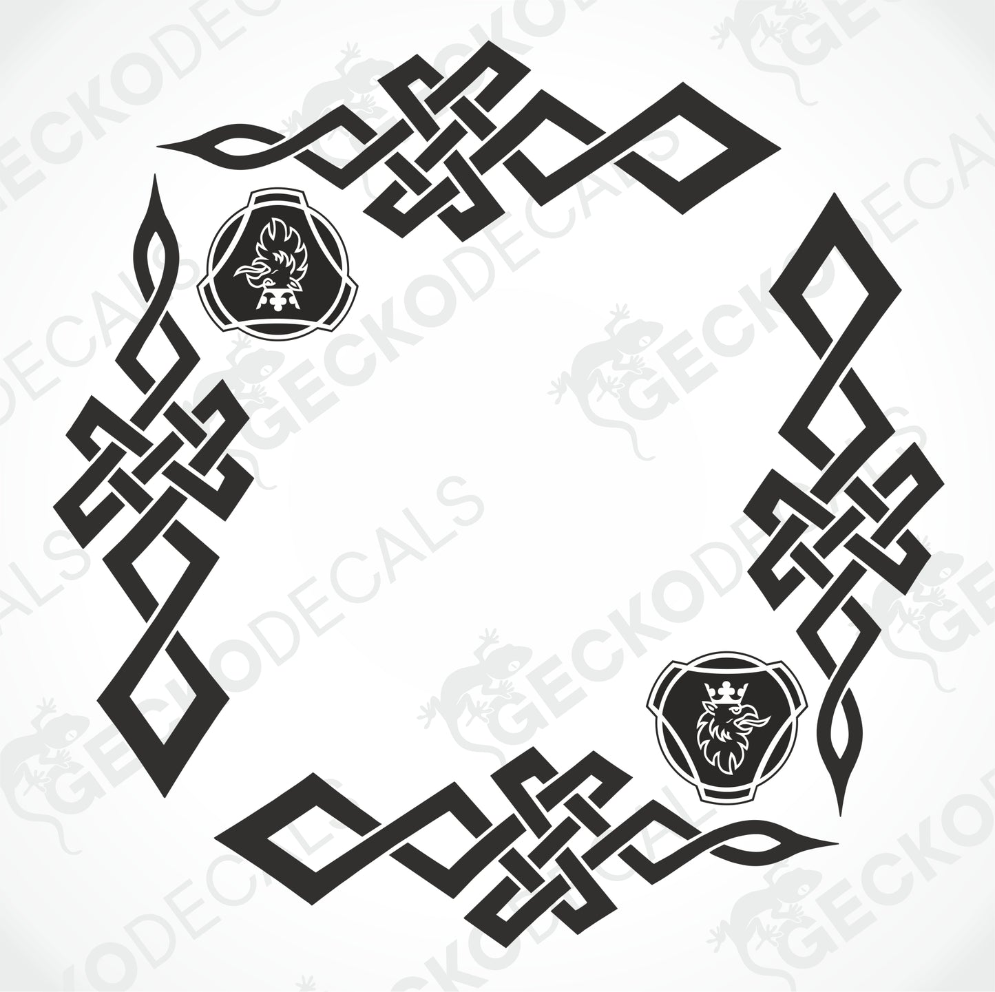 SCANIA TRIBAL SIDE WINDOW DECALS