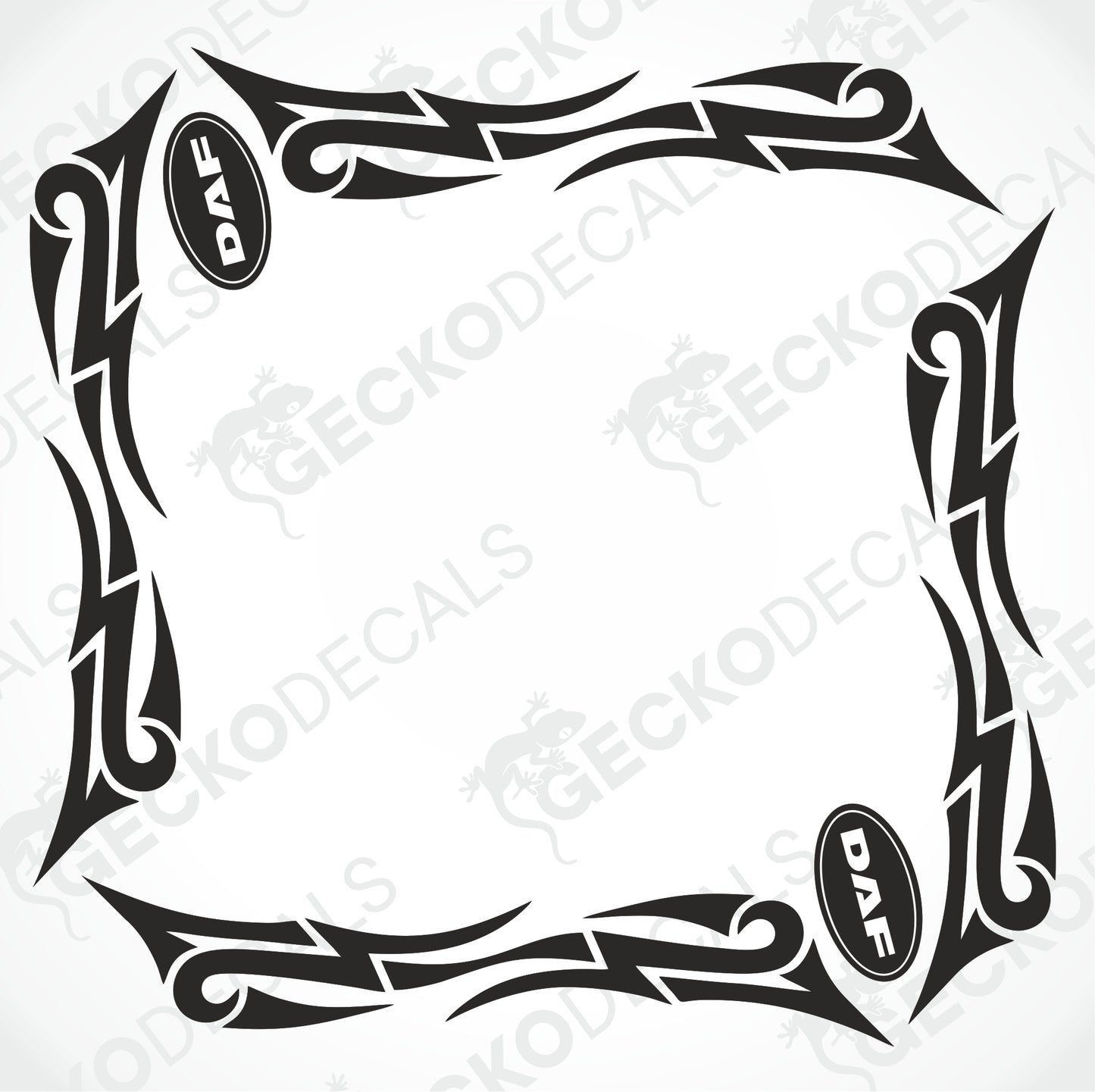 DAF TRIBAL SIDE WINDOW DECALS