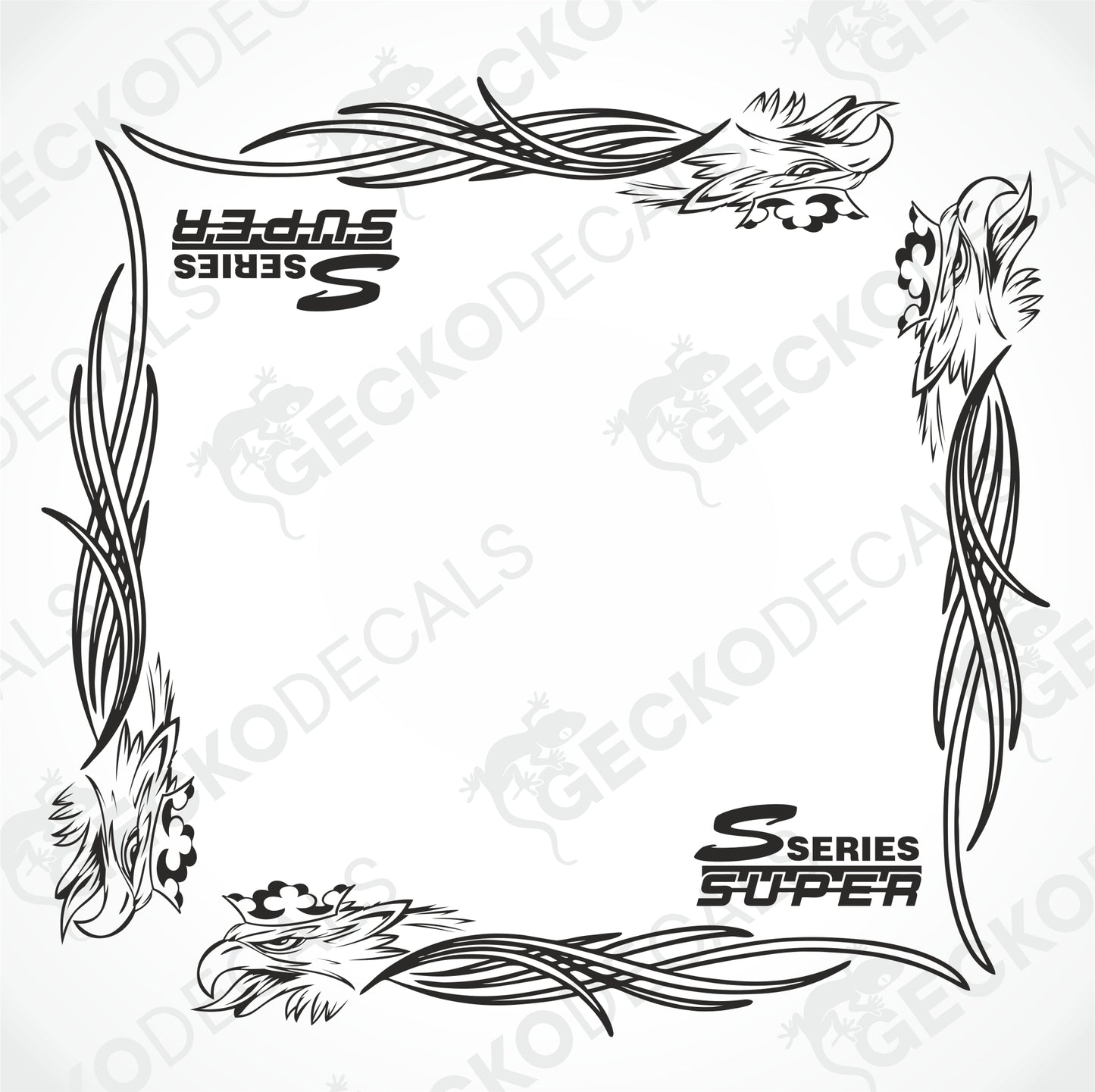 SCANIA GRIFFIN SUPER S SERIES TRIBAL SIDE WINDOW DECALS