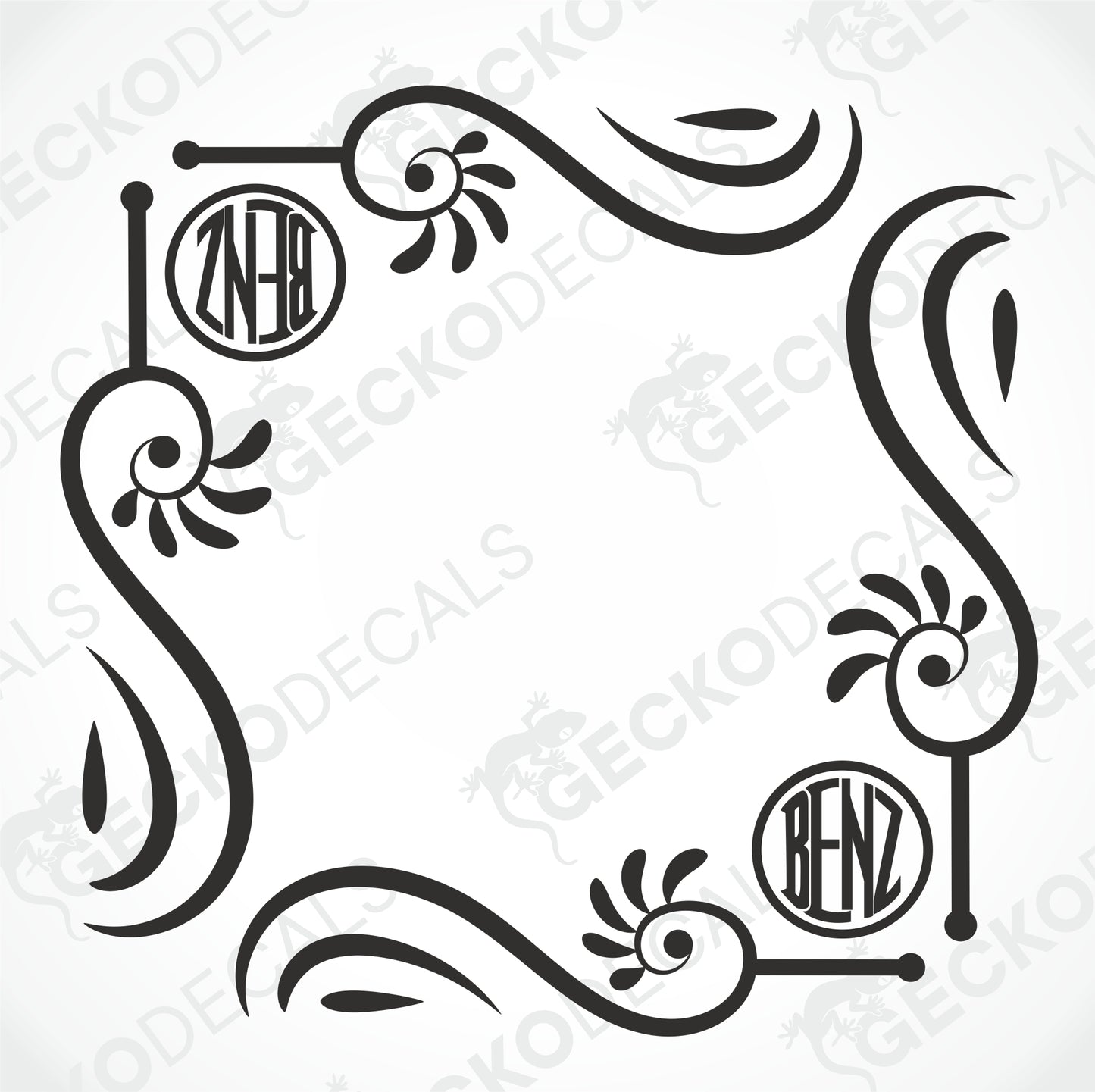BENZ SIDE WINDOW DECALS