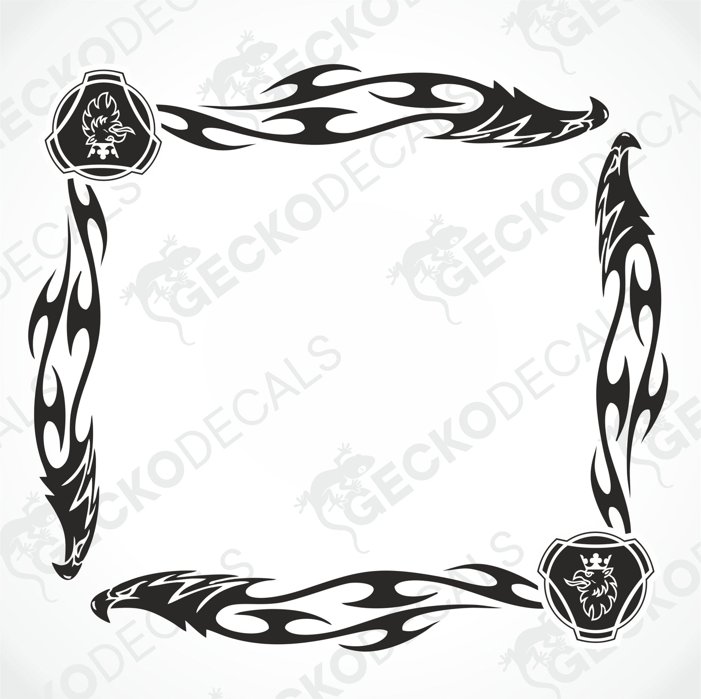 SCANIA EAGLE TRIBAL SIDORUTEKLISTERMÄRKEN