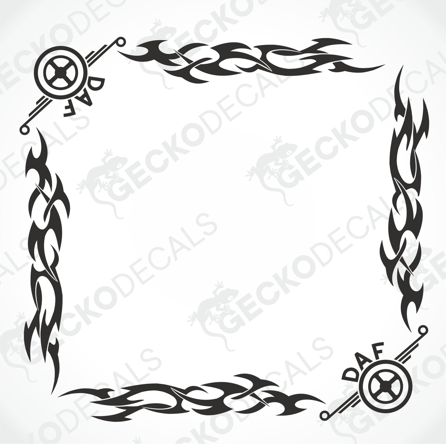 DAF TRIBAL SIDE WINDOW DECALS