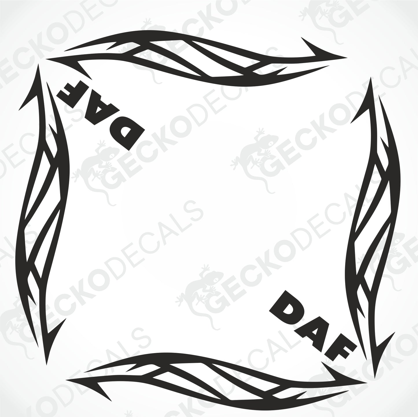 DAF TRIBAL SIDE WINDOW DECALS