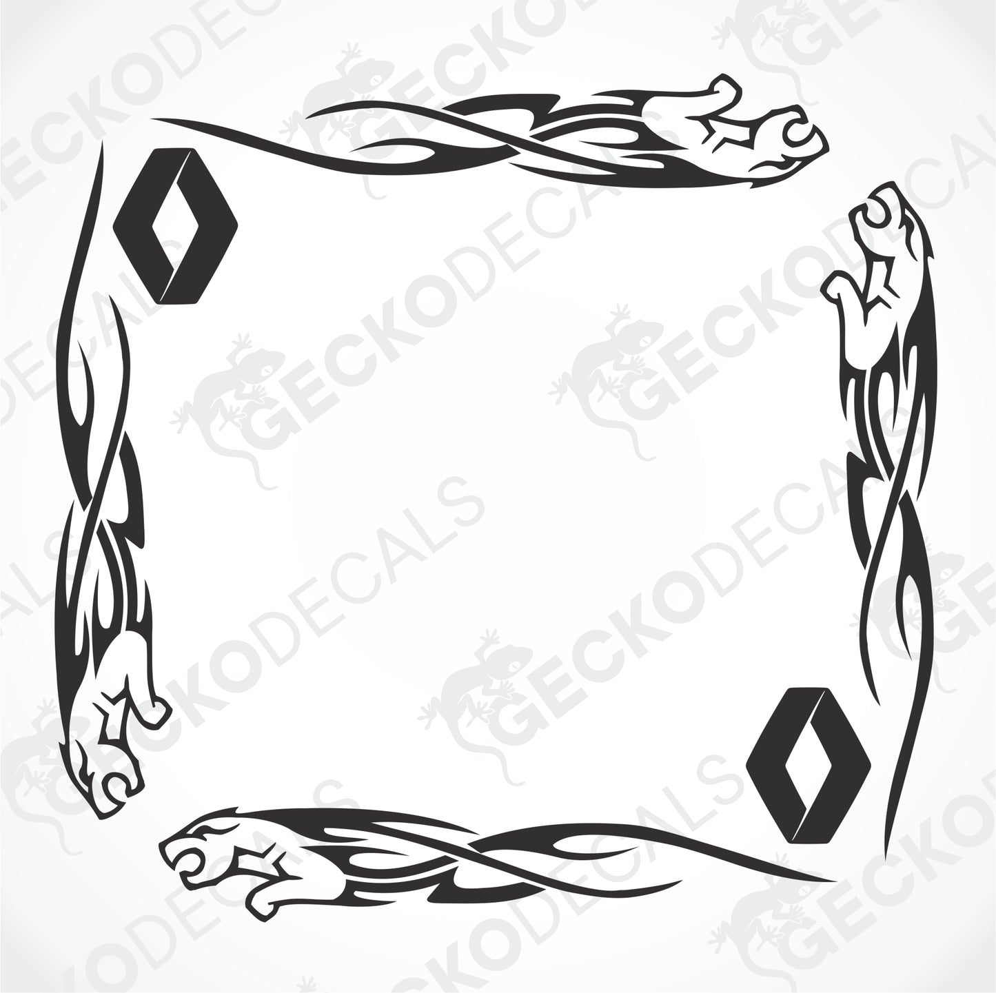 RENAULT TRIBAL SIDE WINDOW DECALS