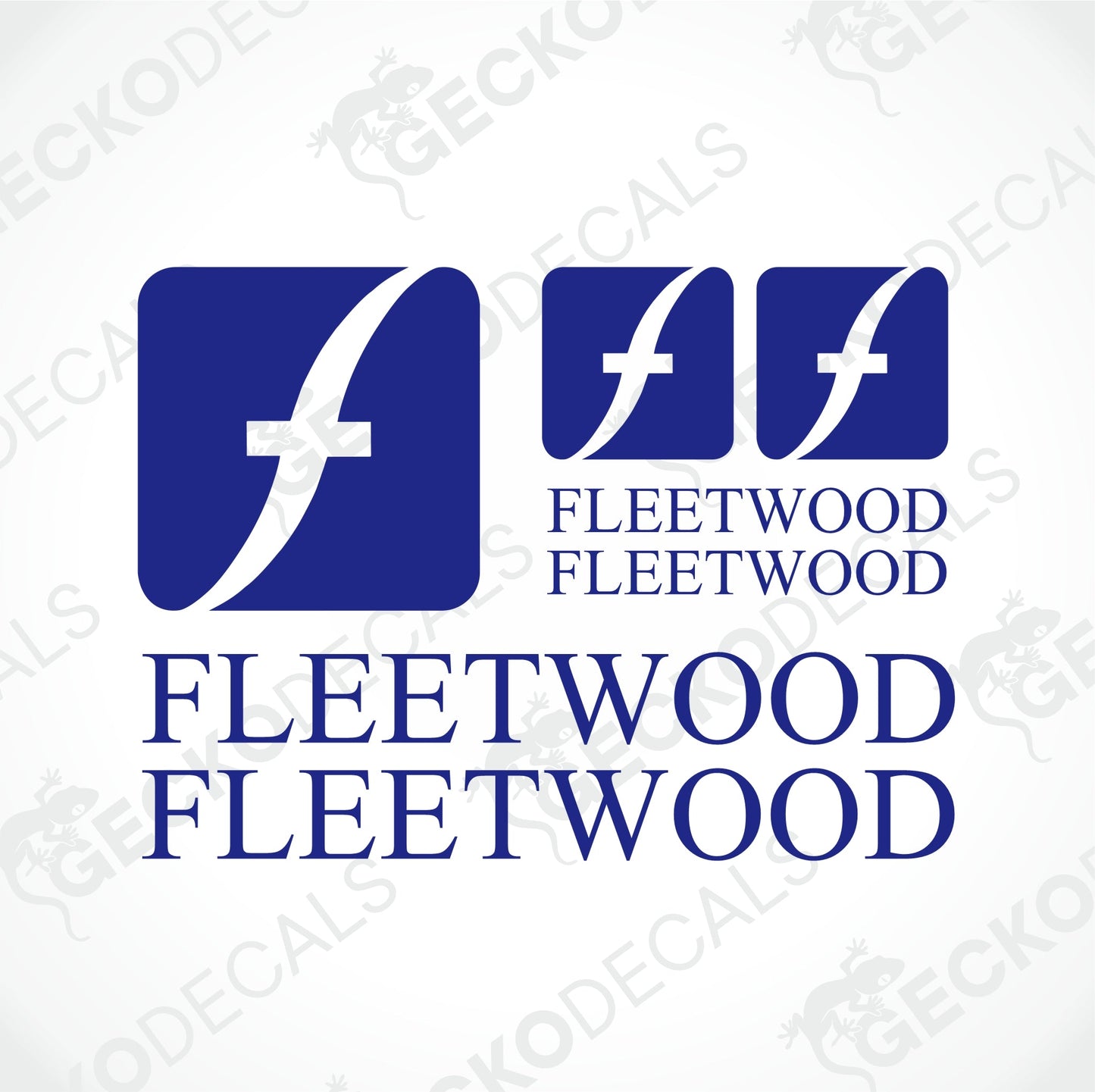 FLEETWOOD CARAVANS LOGO SET