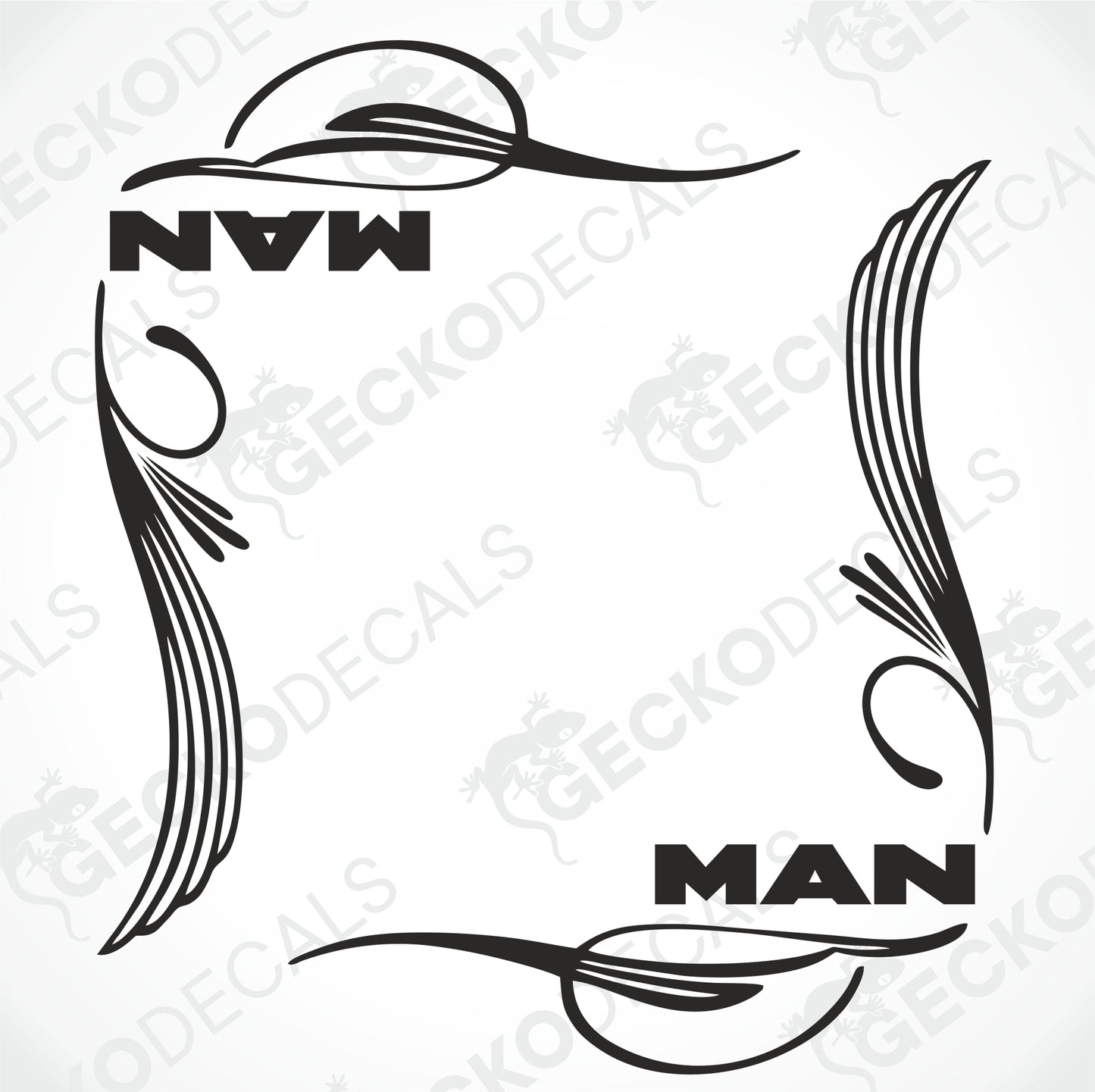 MAN SIDE WINDOW DECALS