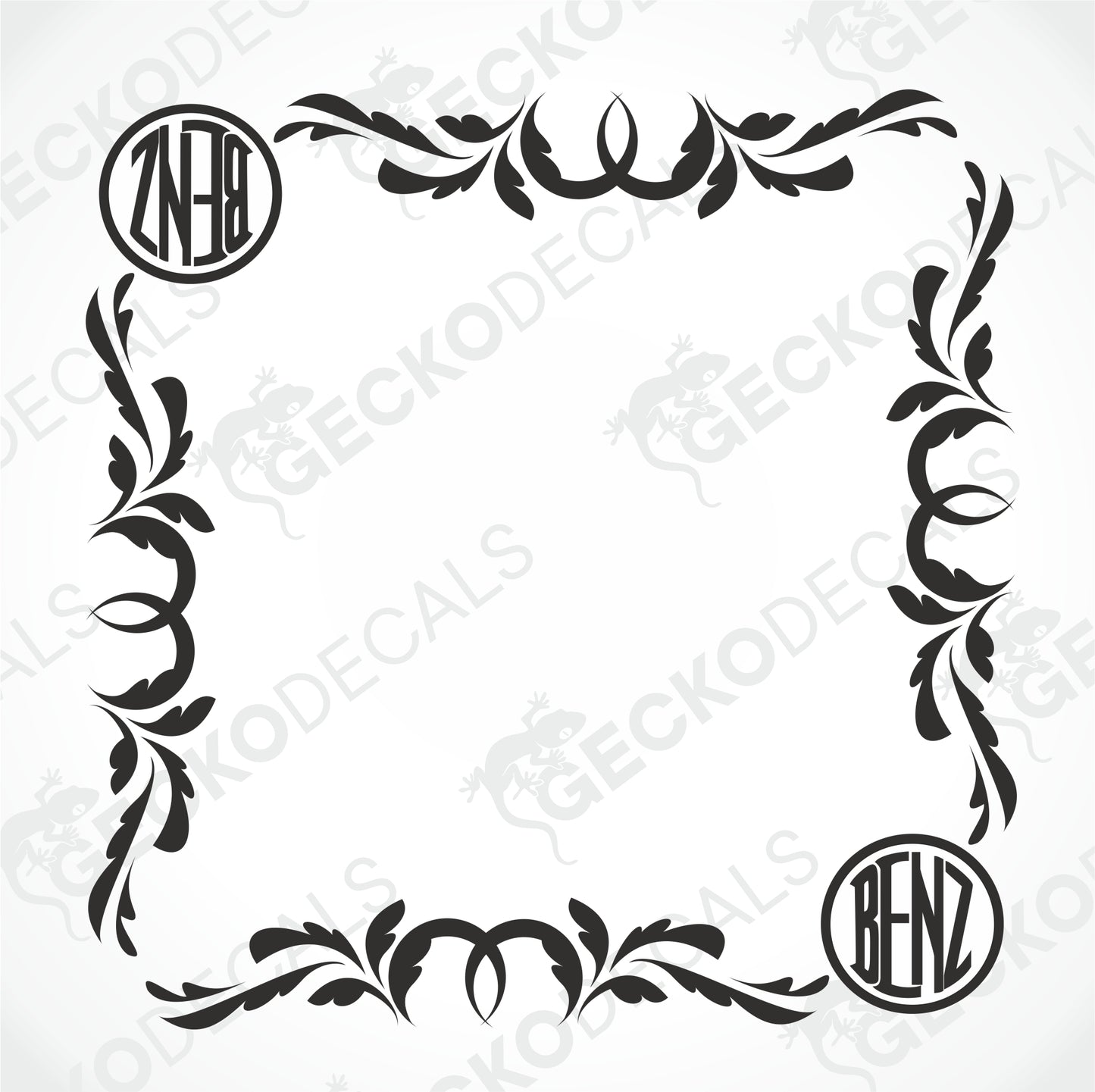 BENZ SIDE WINDOW DECALS
