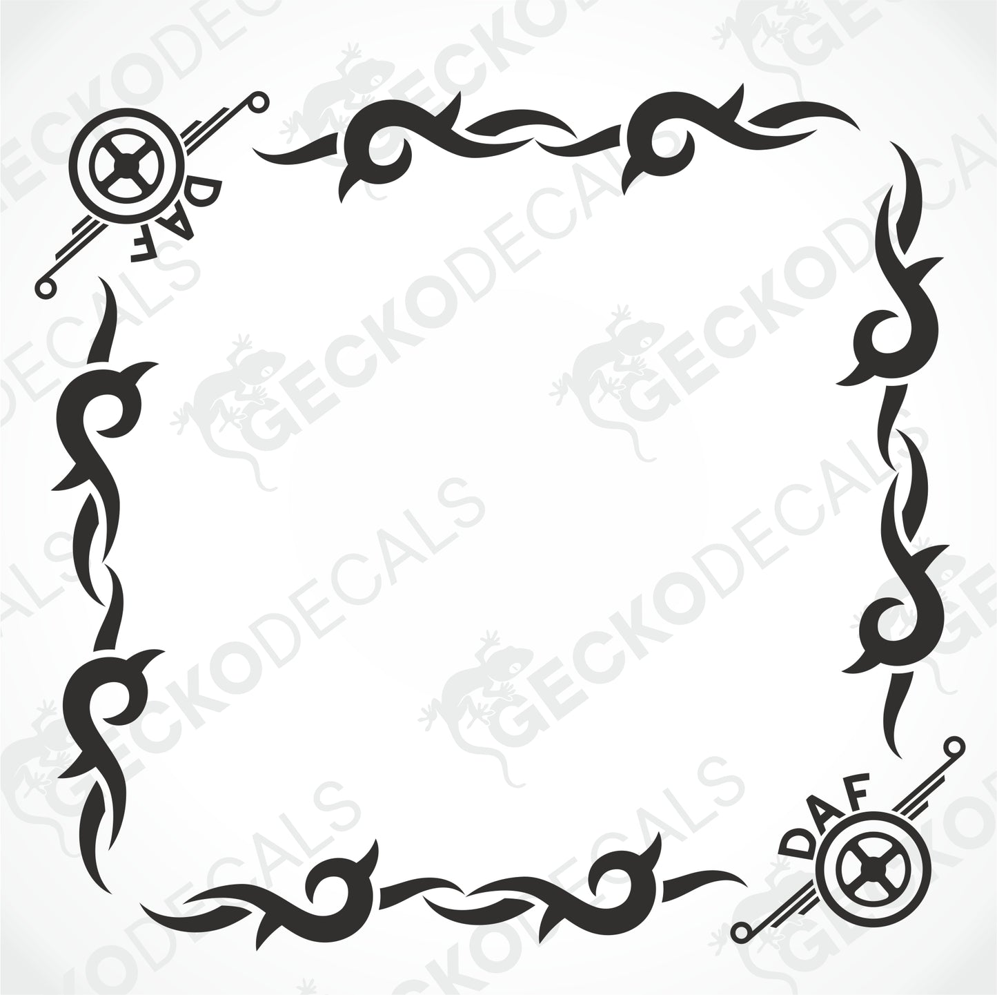 DAF TRIBAL SIDE WINDOW DECALS