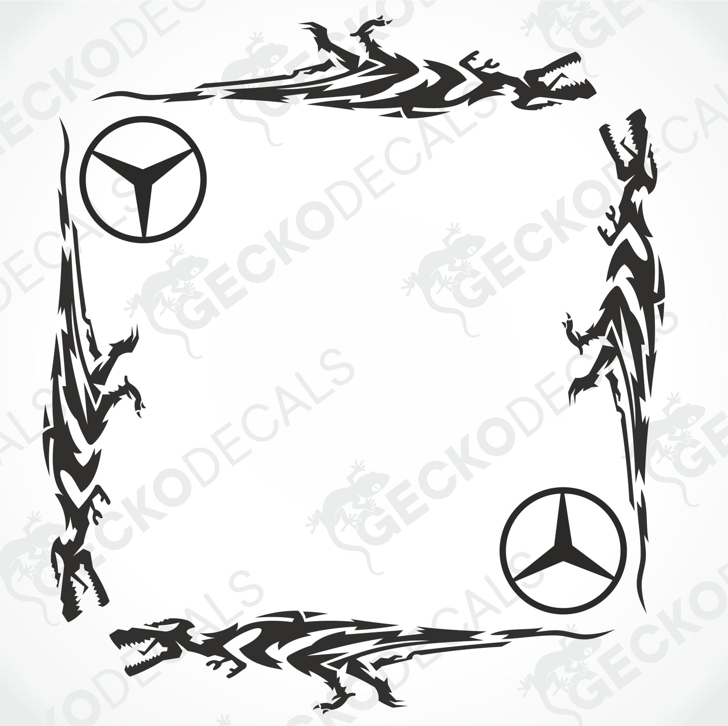 MERCEDES-BENZ DINOSAUR TRIBAL DEKALER FÖR SIDORUTA