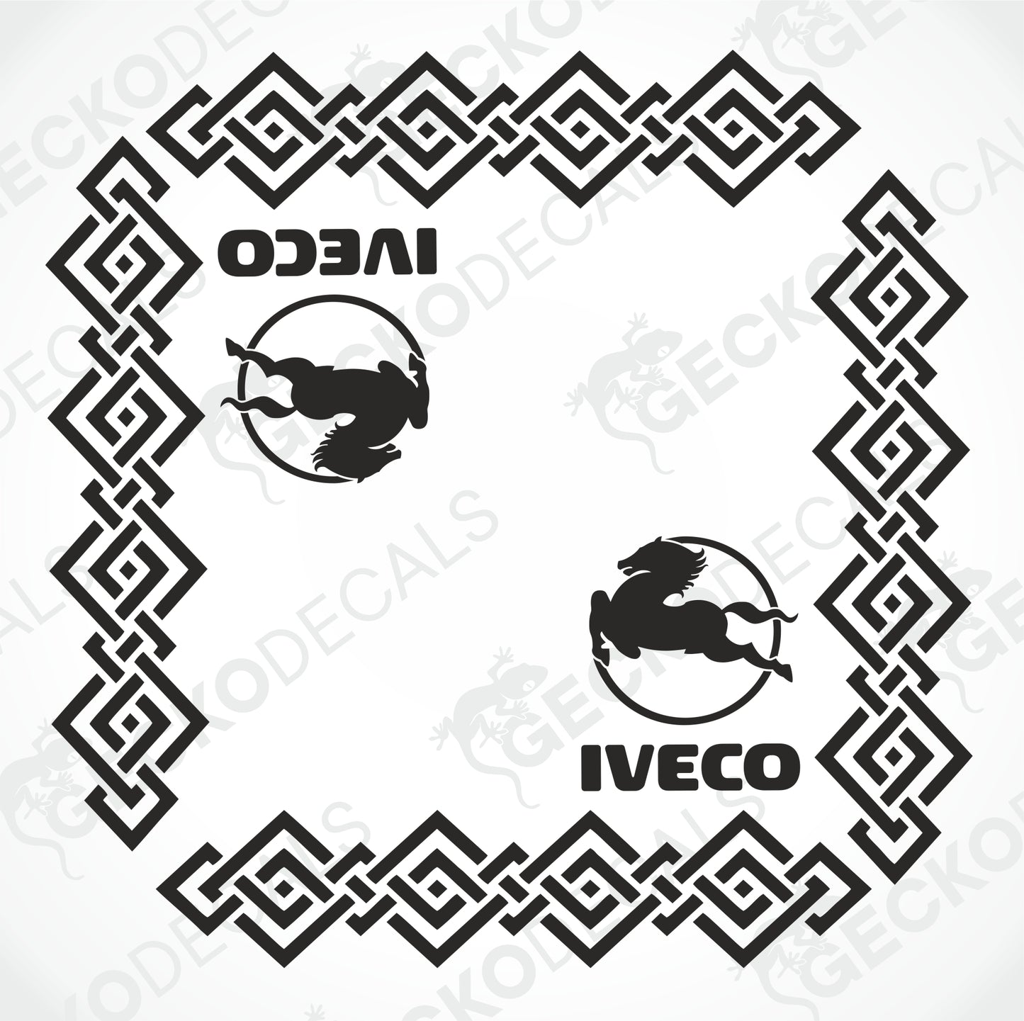 IVECO SIDE WINDOW DECALS