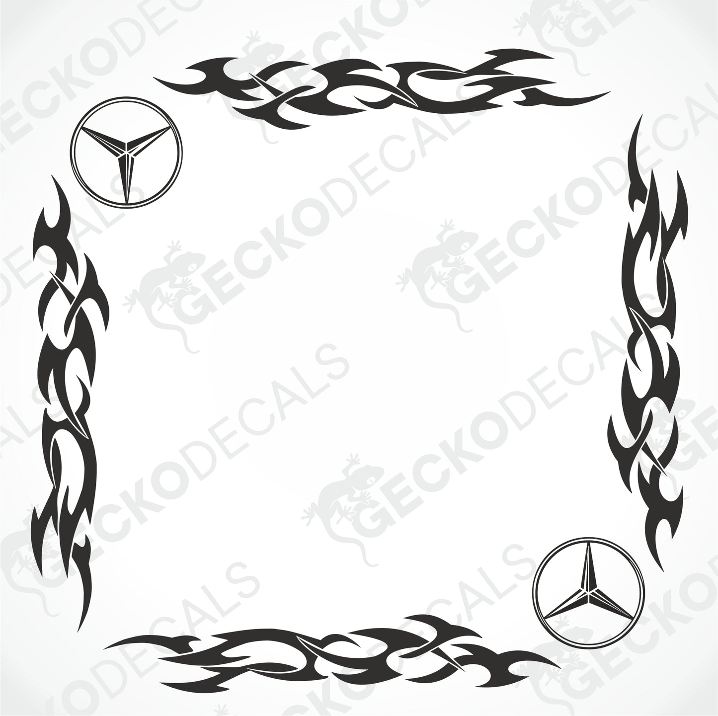 MERCEDES-BENZ TRIBAL SIDE WINDOW DECALS