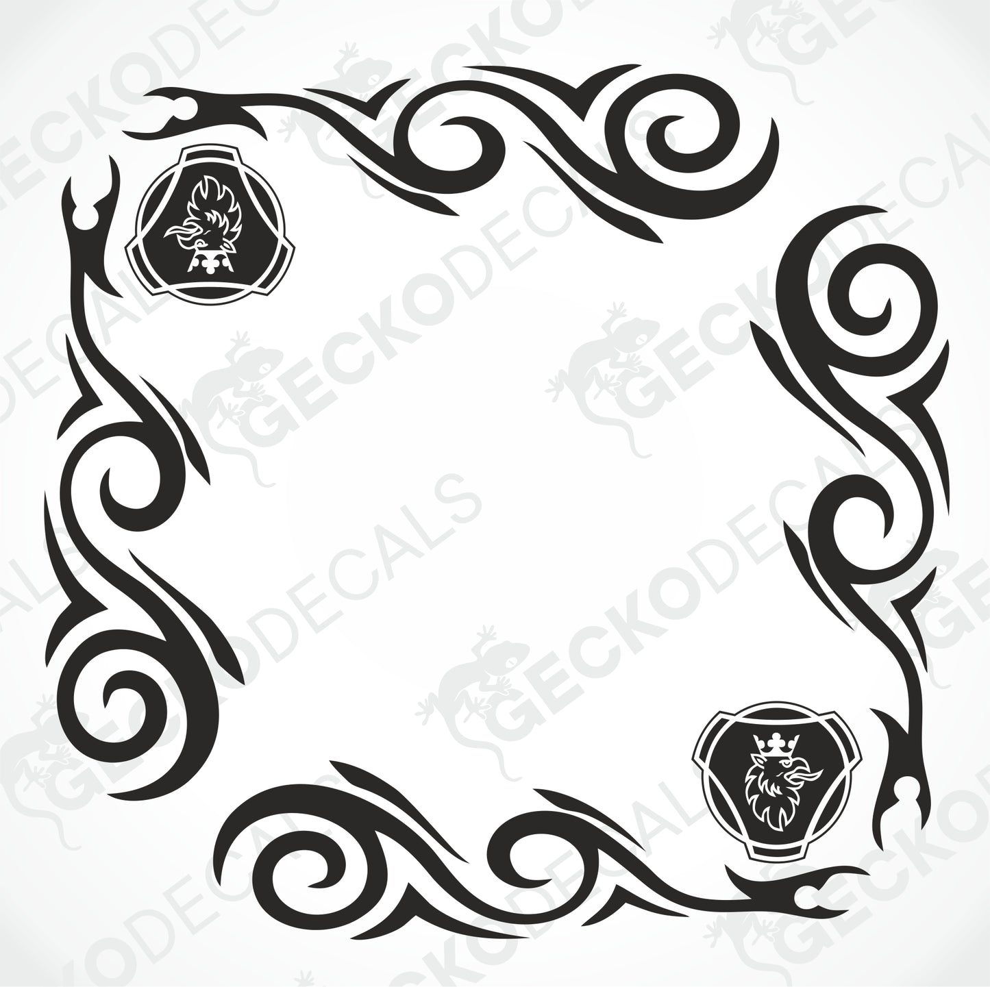 SCANIA TRIBAL SIDE WINDOW DECALS