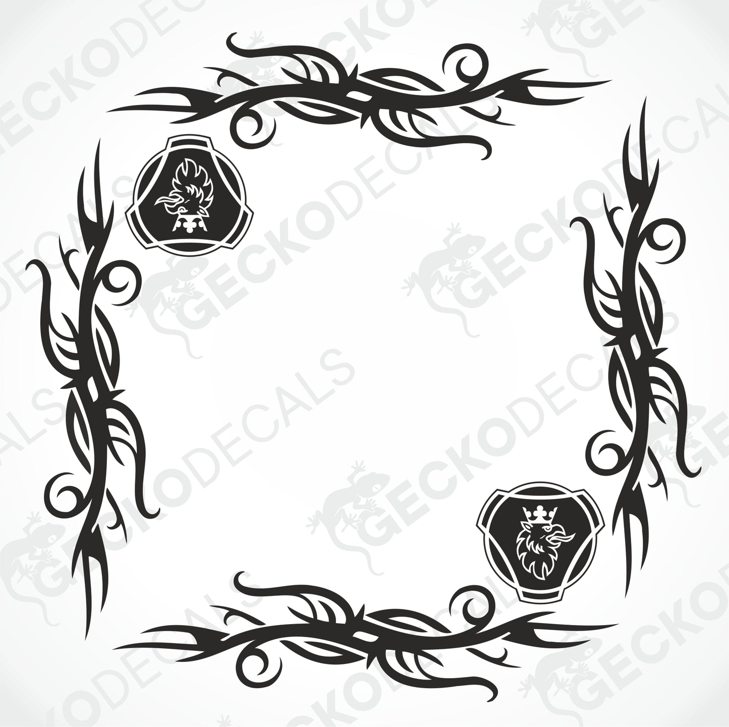 SCANIA TRIBAL SIDE WINDOW DECALS