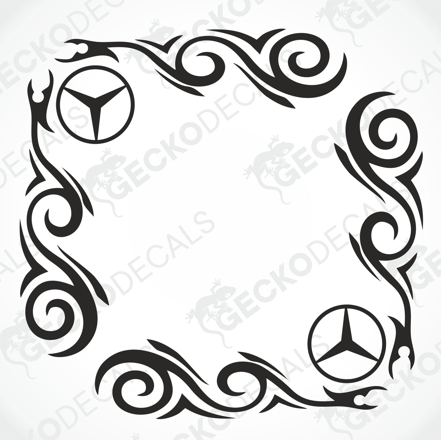 MERCEDES-BENZ TRIBAL SIDE WINDOW DECALS