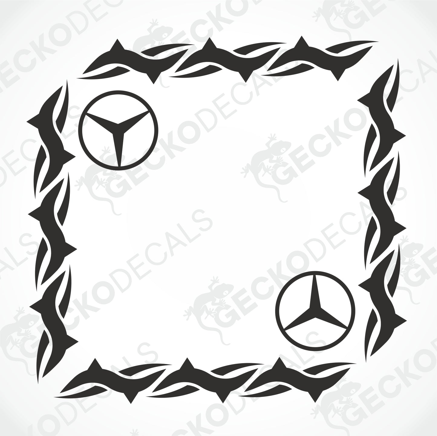MERCEDES-BENZ TRIBAL SIDE WINDOW DECALS