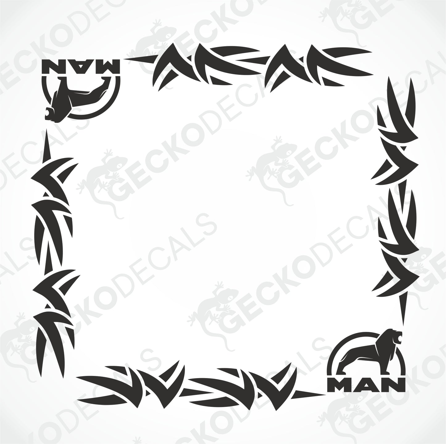 MAN TRIBAL SIDE WINDOW DECALS