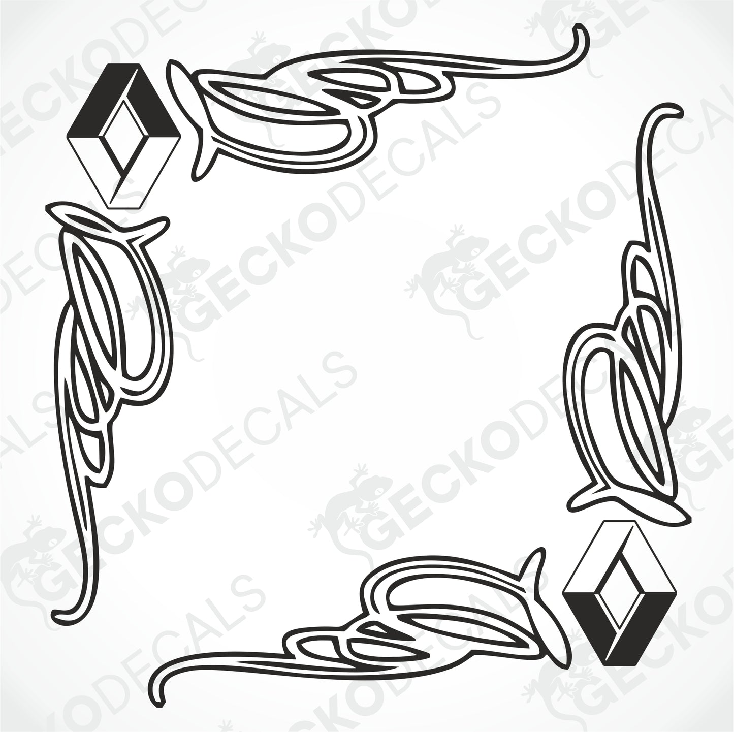 RENAULT SIDE WINDOW DECALS