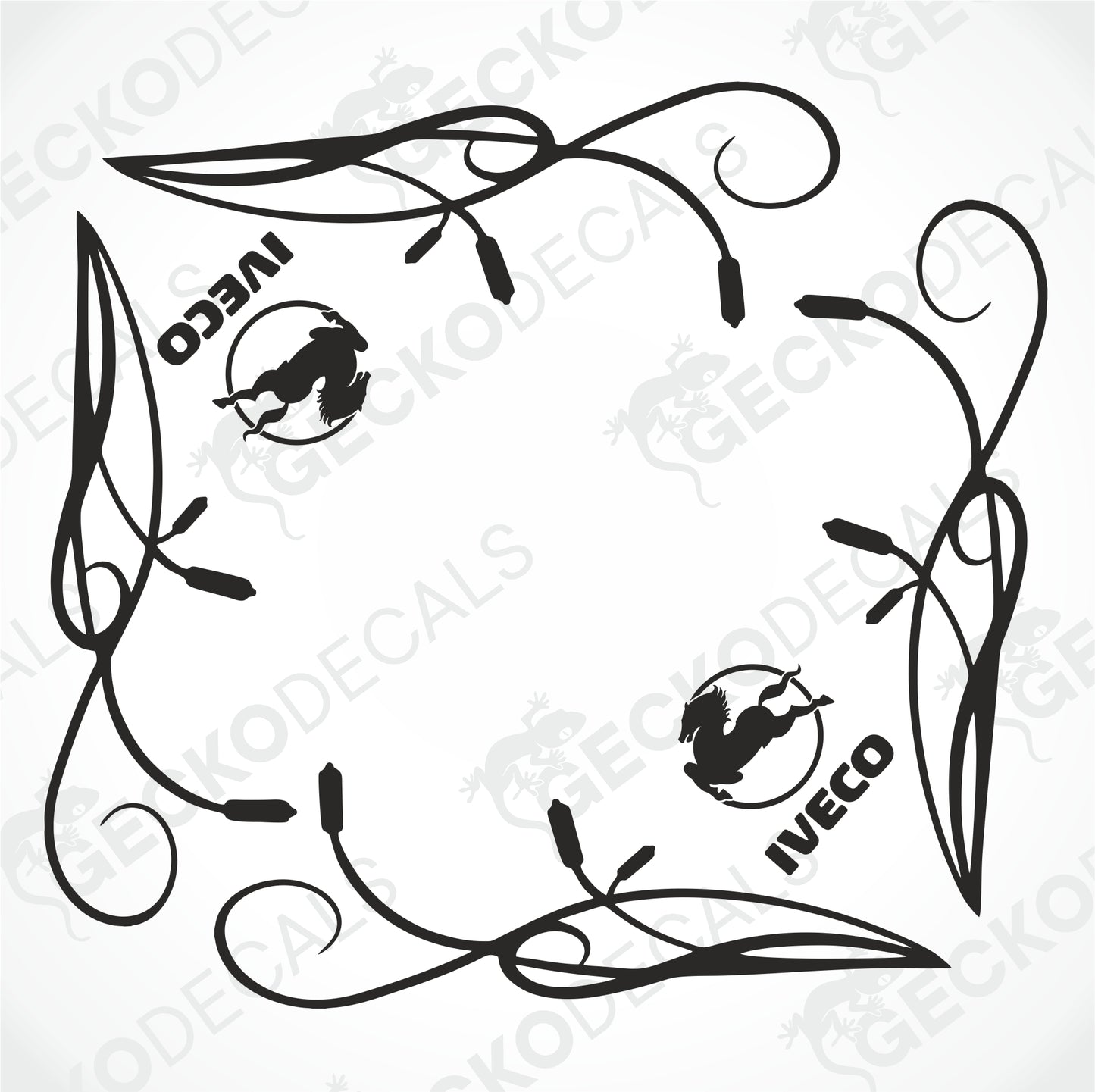 IVECO SIDE WINDOW DECALS