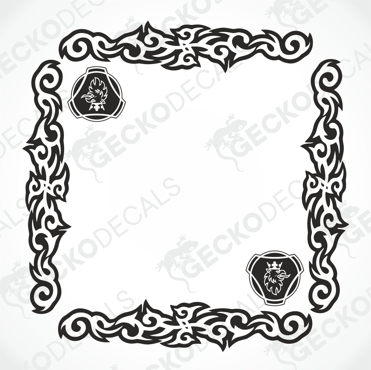 SCANIA TRIBAL SIDE WINDOW DECALS