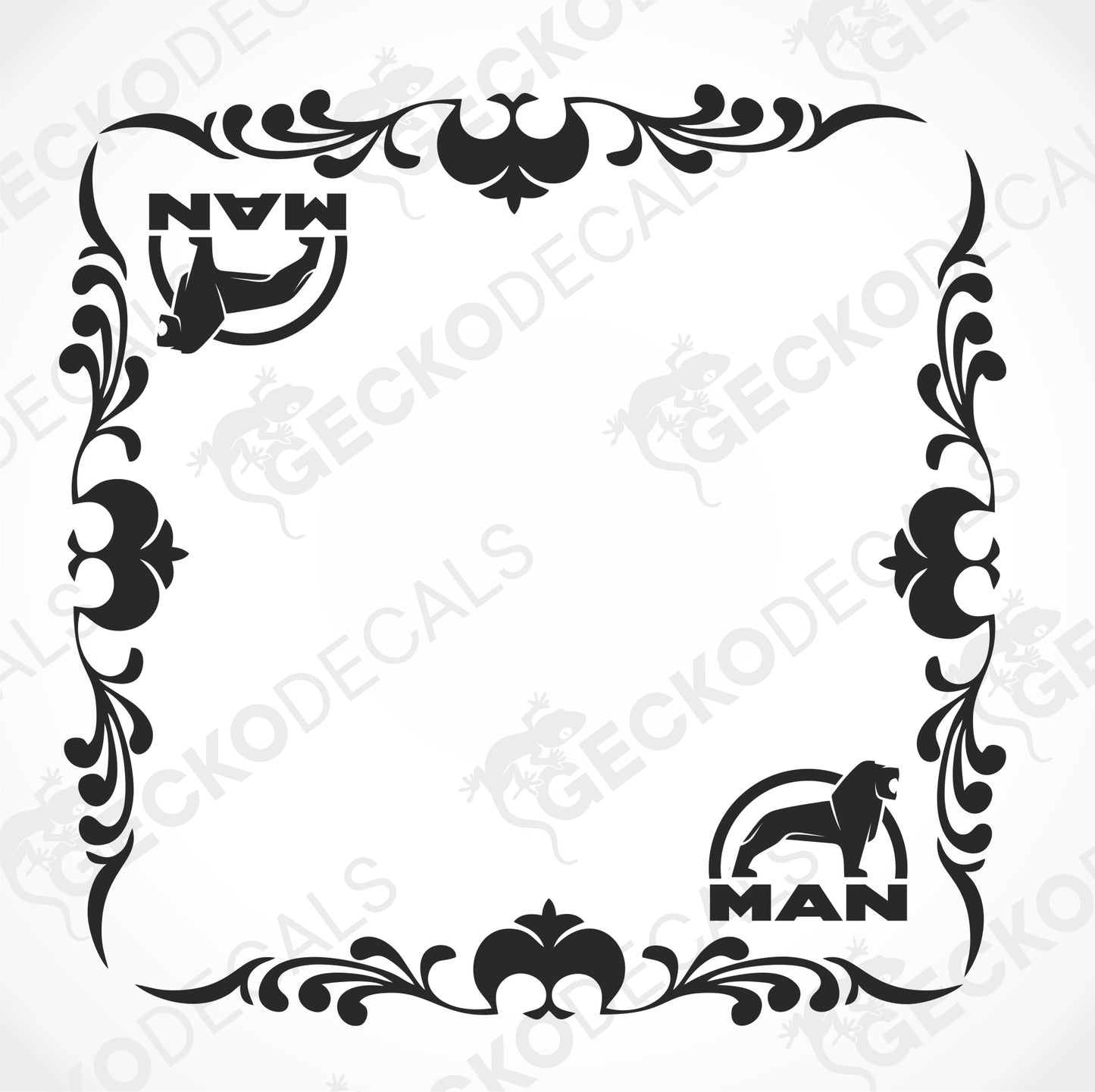 MAN SIDE WINDOW DECALS