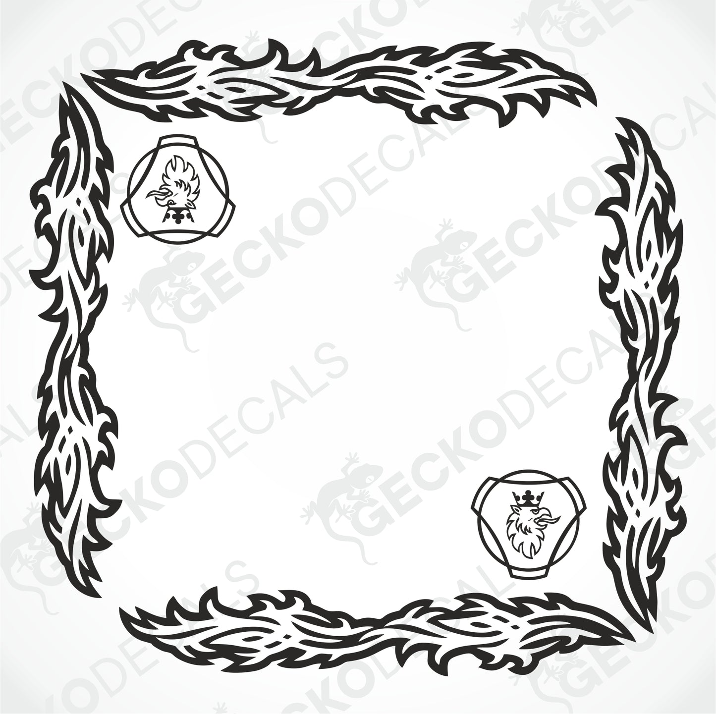 SCANIA TRIBAL SIDE WINDOW DECALS