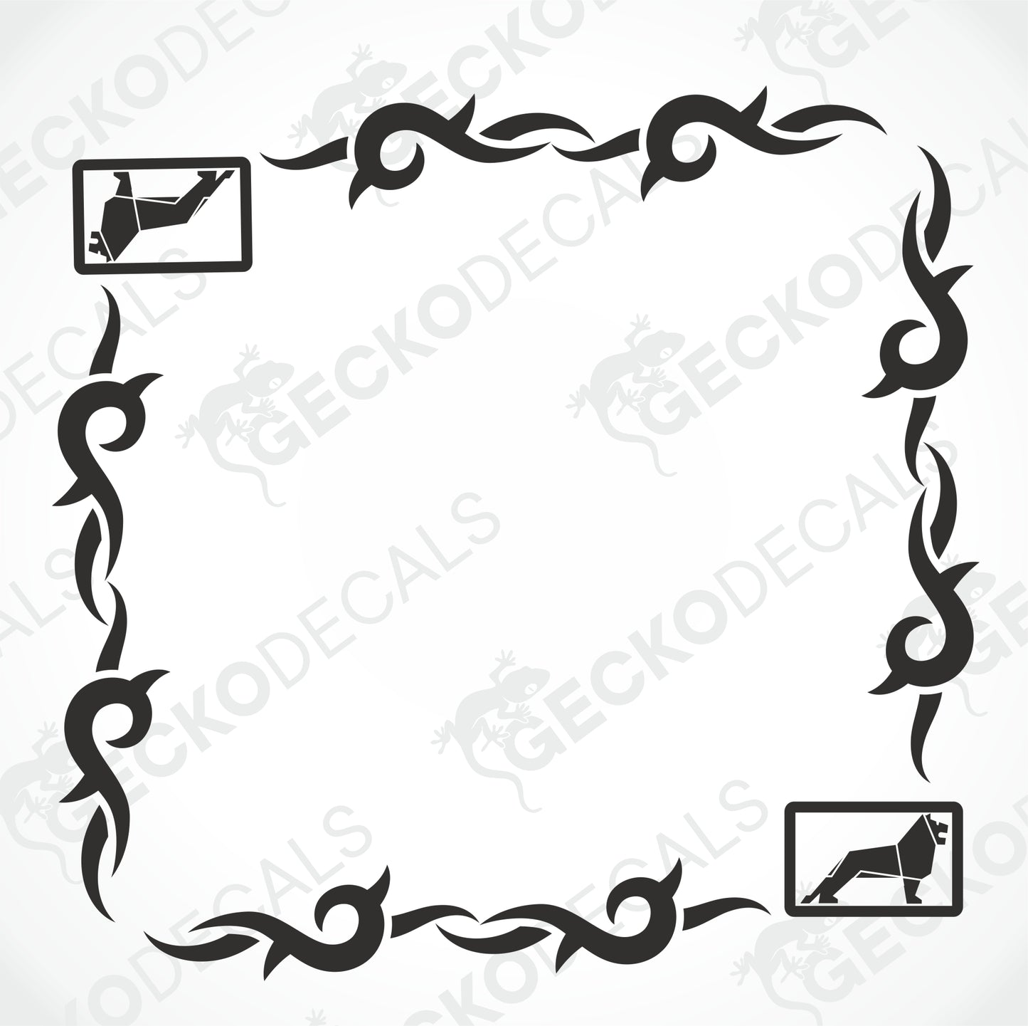 MAN TRIBAL SIDE WINDOW DECALS