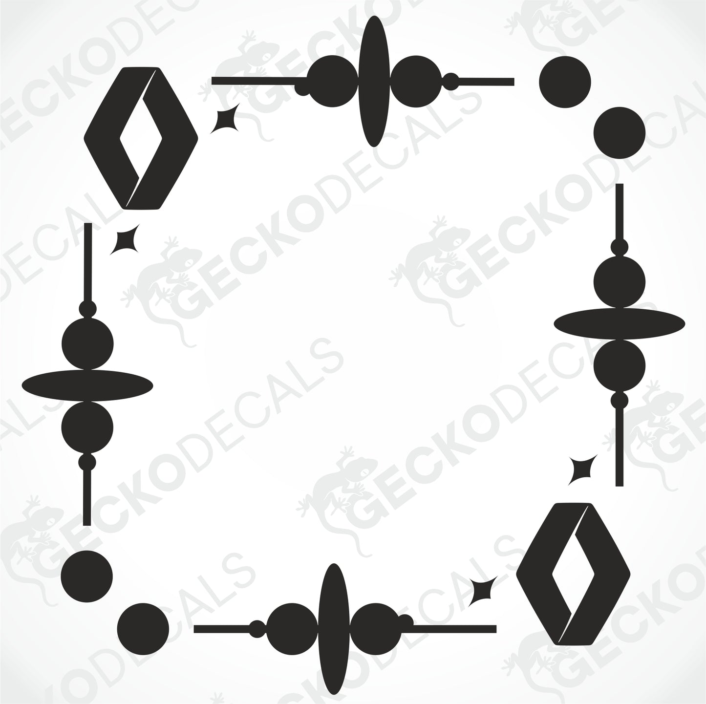 RENAULT SIDE WINDOW DECALS