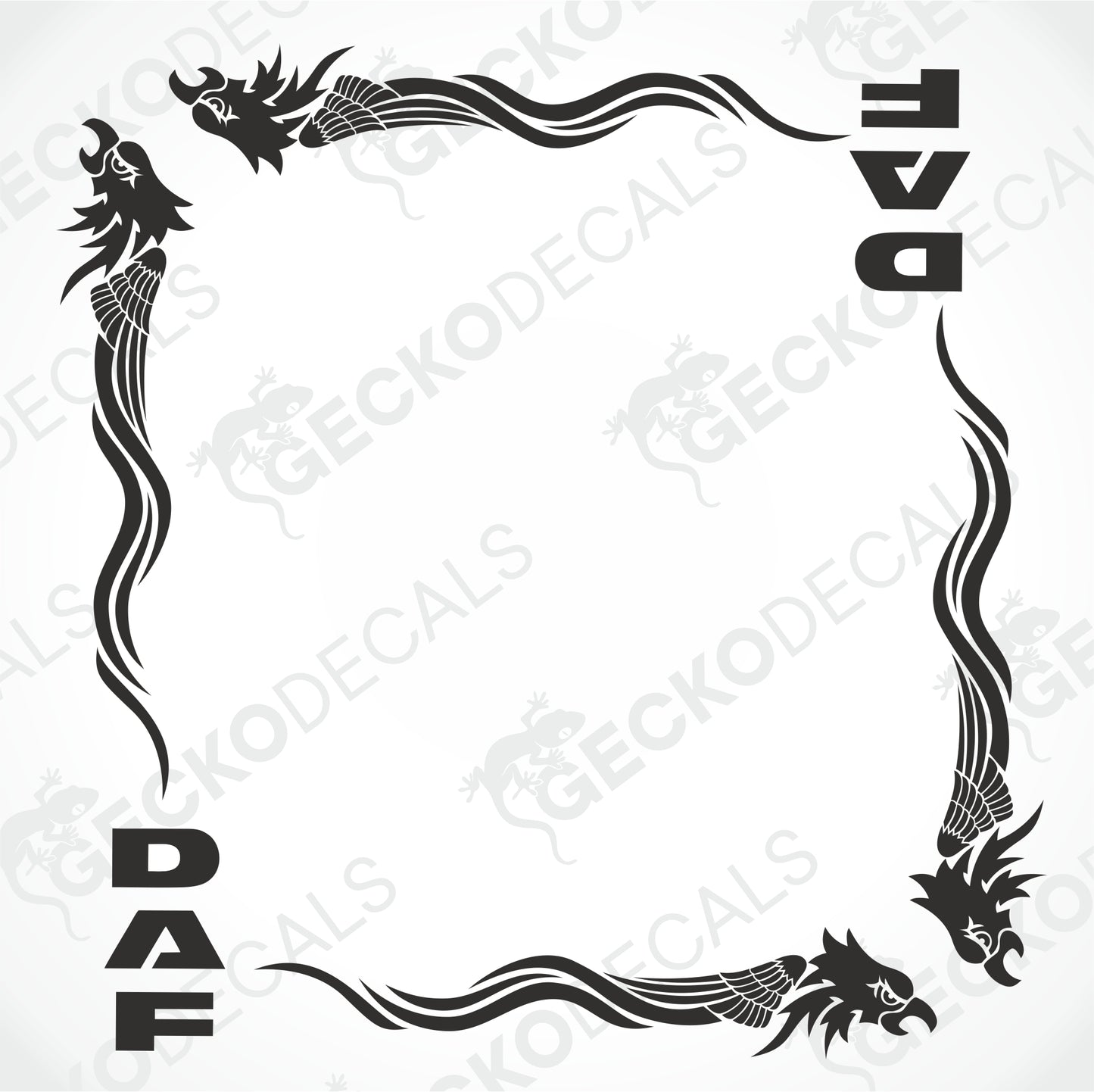 DAF TRIBAL EAGLE SIDE WINDOW DECALS