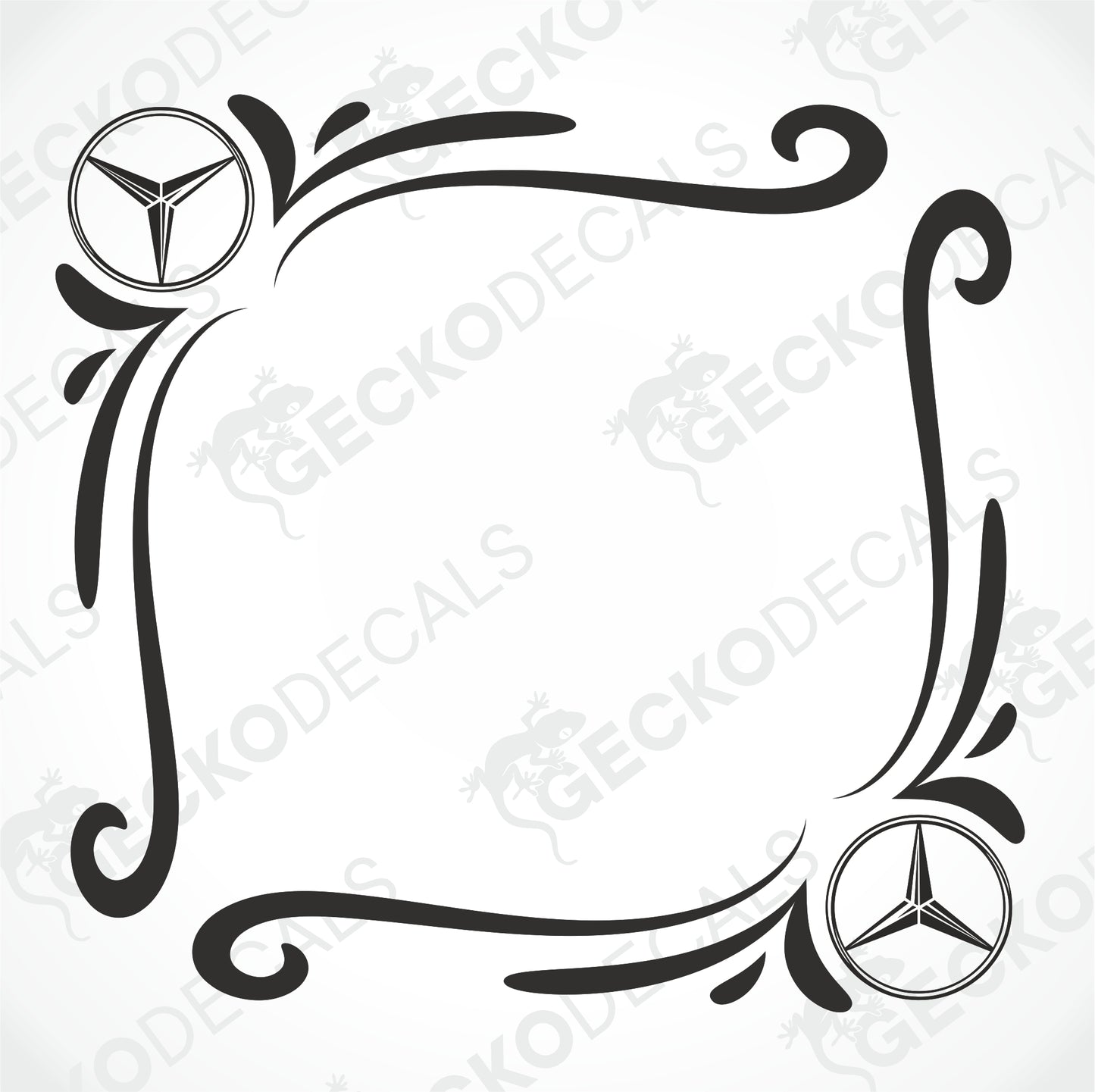 MERCEDES-BENZ TRIBAL SIDE WINDOW DECALS