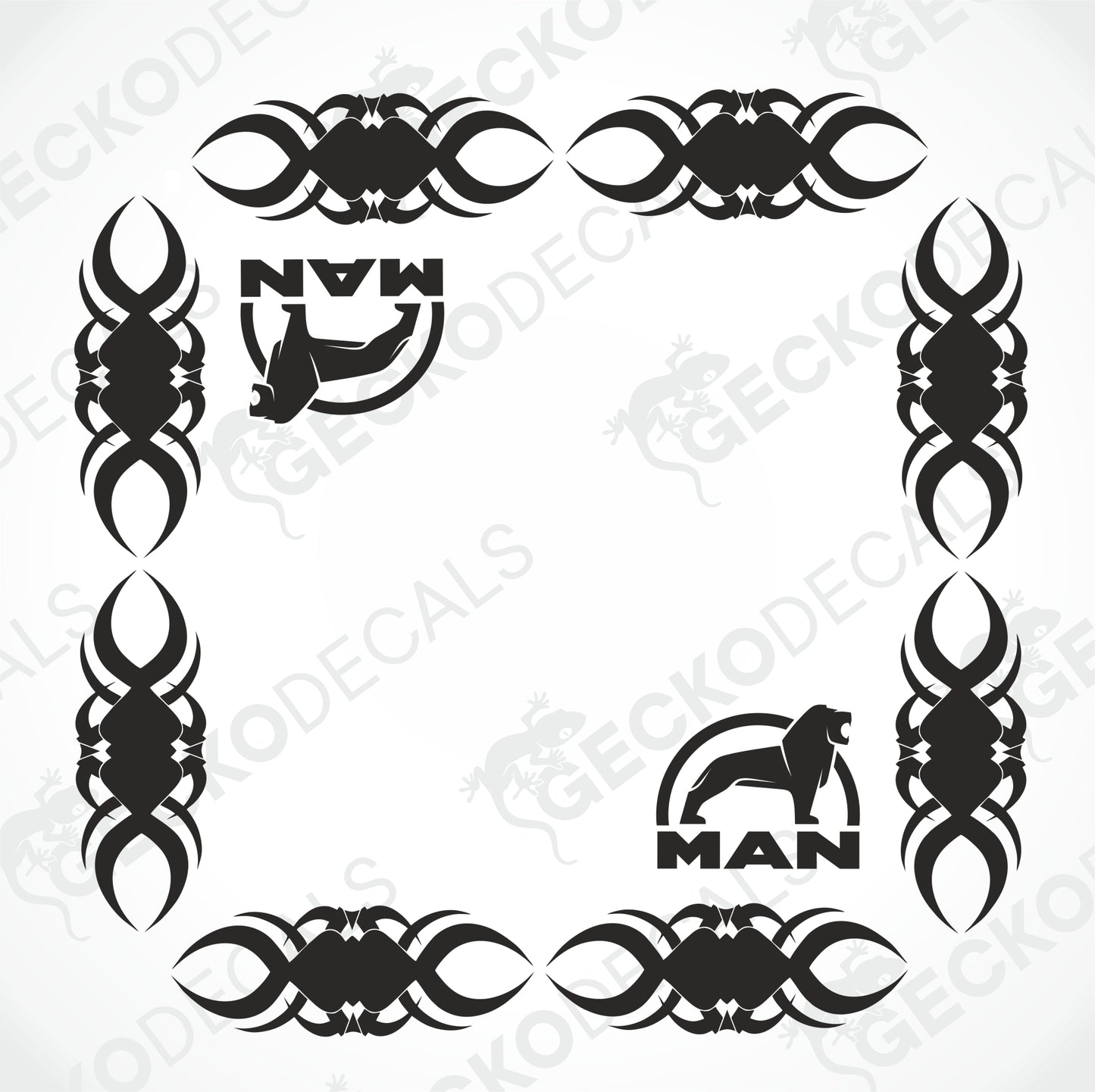 MAN SIDE WINDOW DECALS