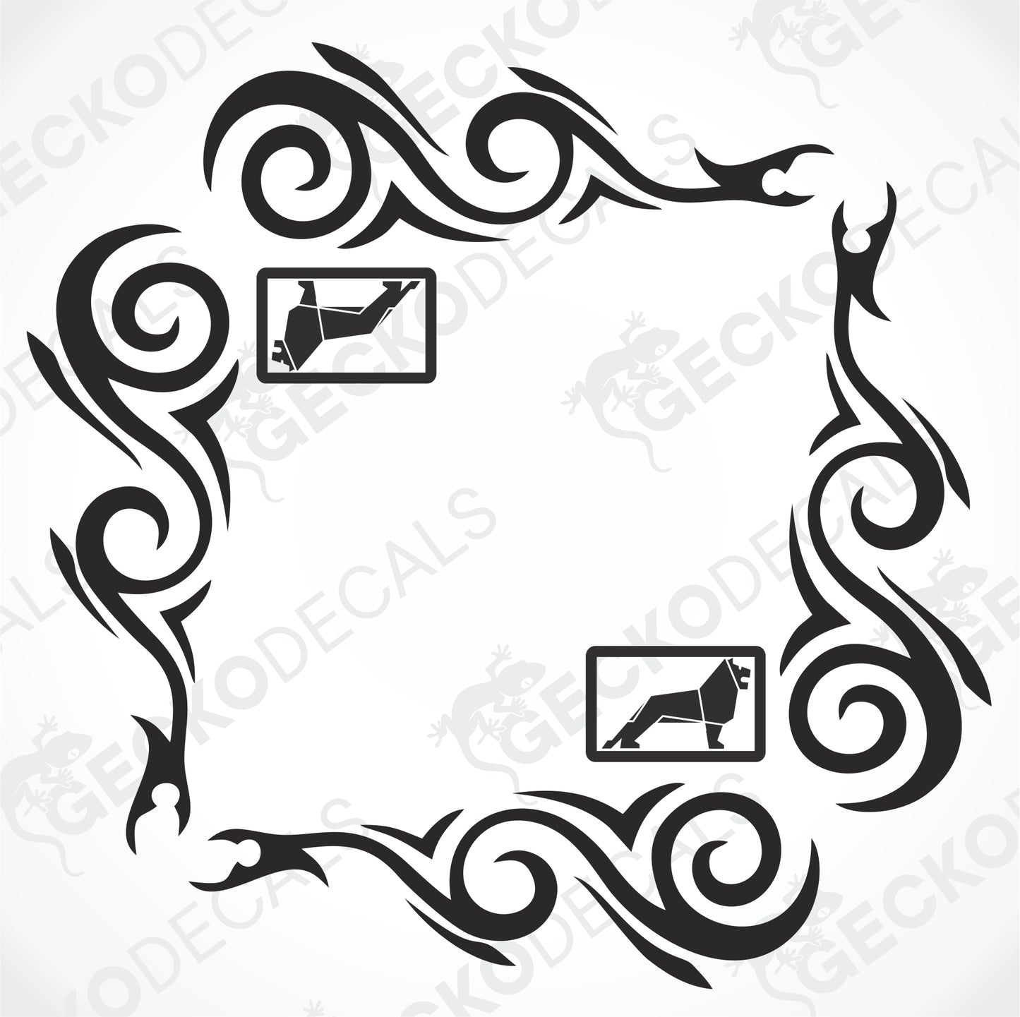 MAN TRIBAL SIDE WINDOW DECALS