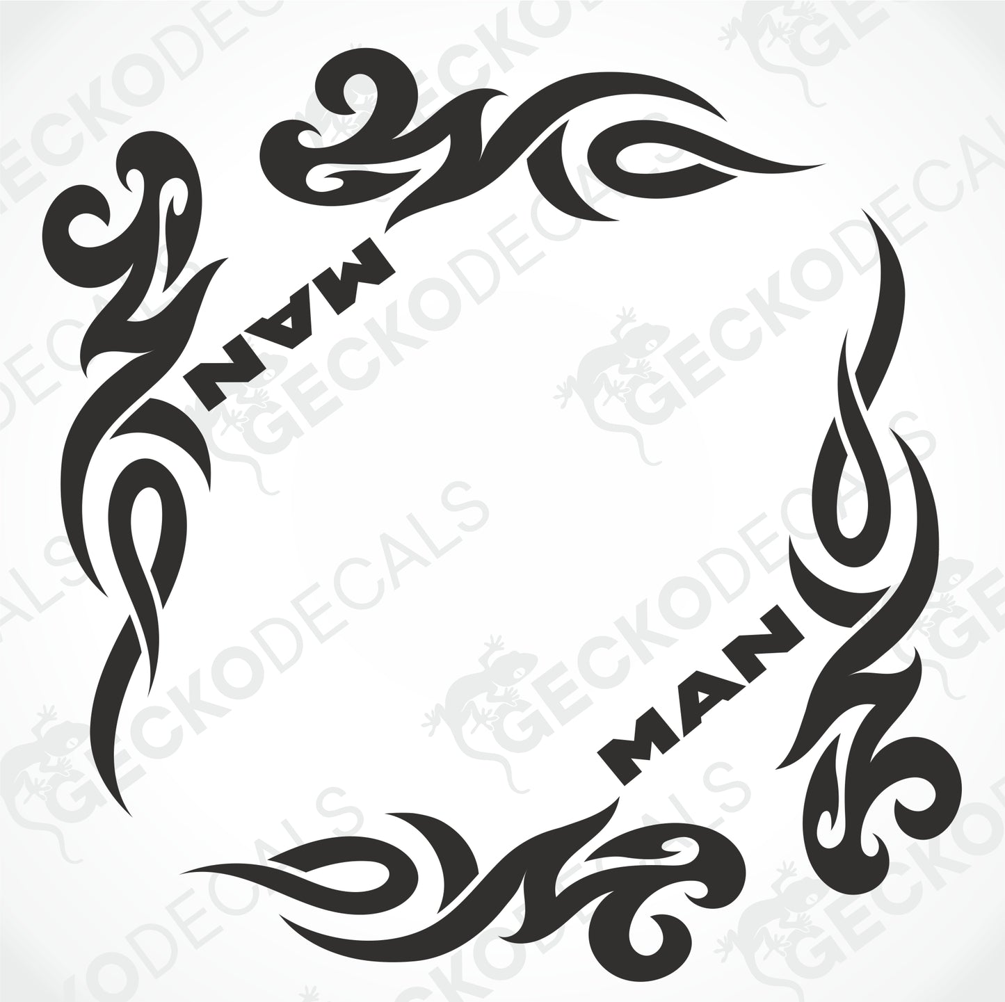 MAN TRIBAL SIDE WINDOW DECALS