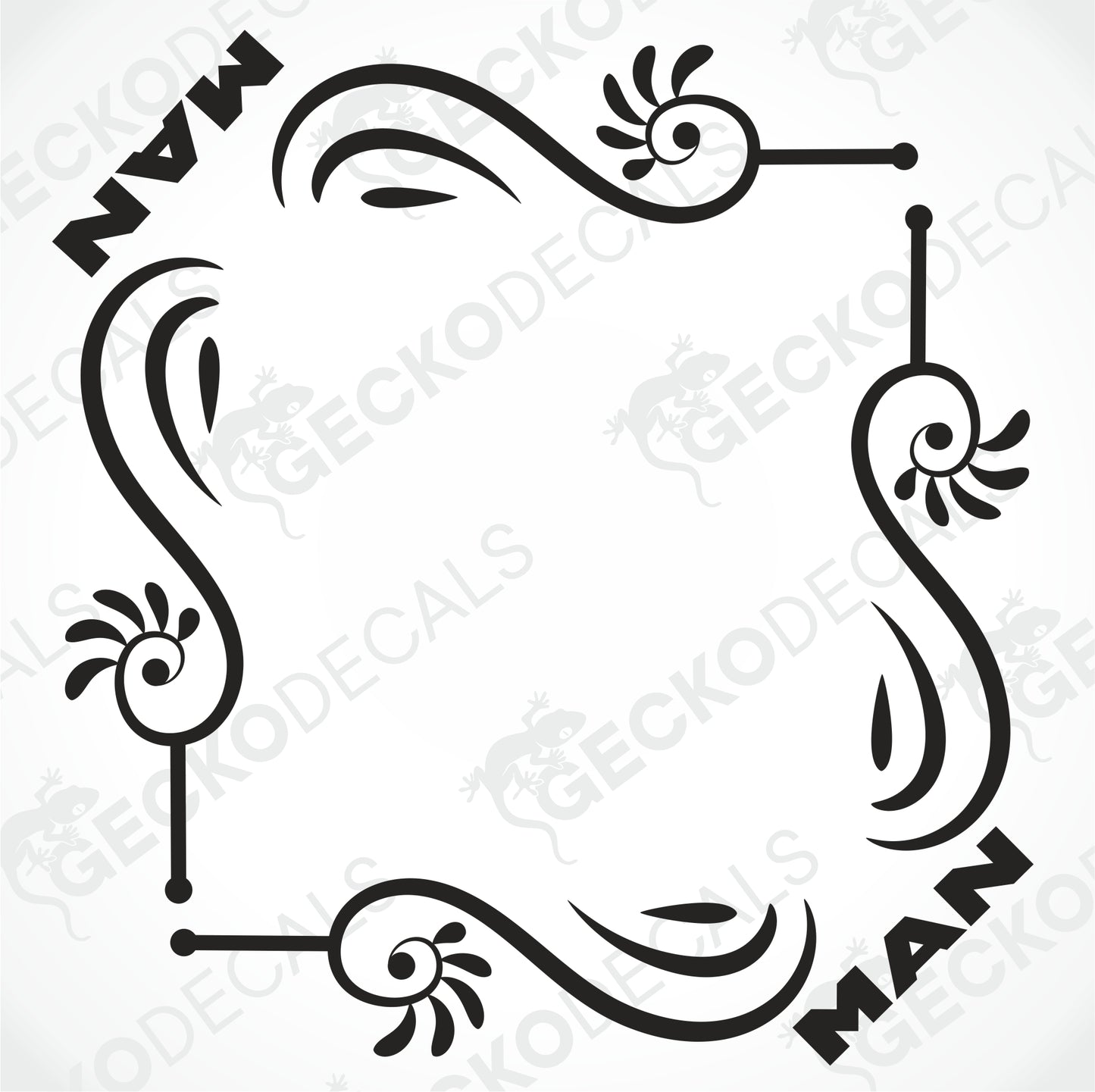 MAN SIDE WINDOW DECALS