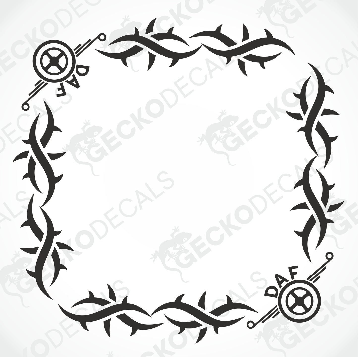 DAF TRIBAL SIDE WINDOW DECALS