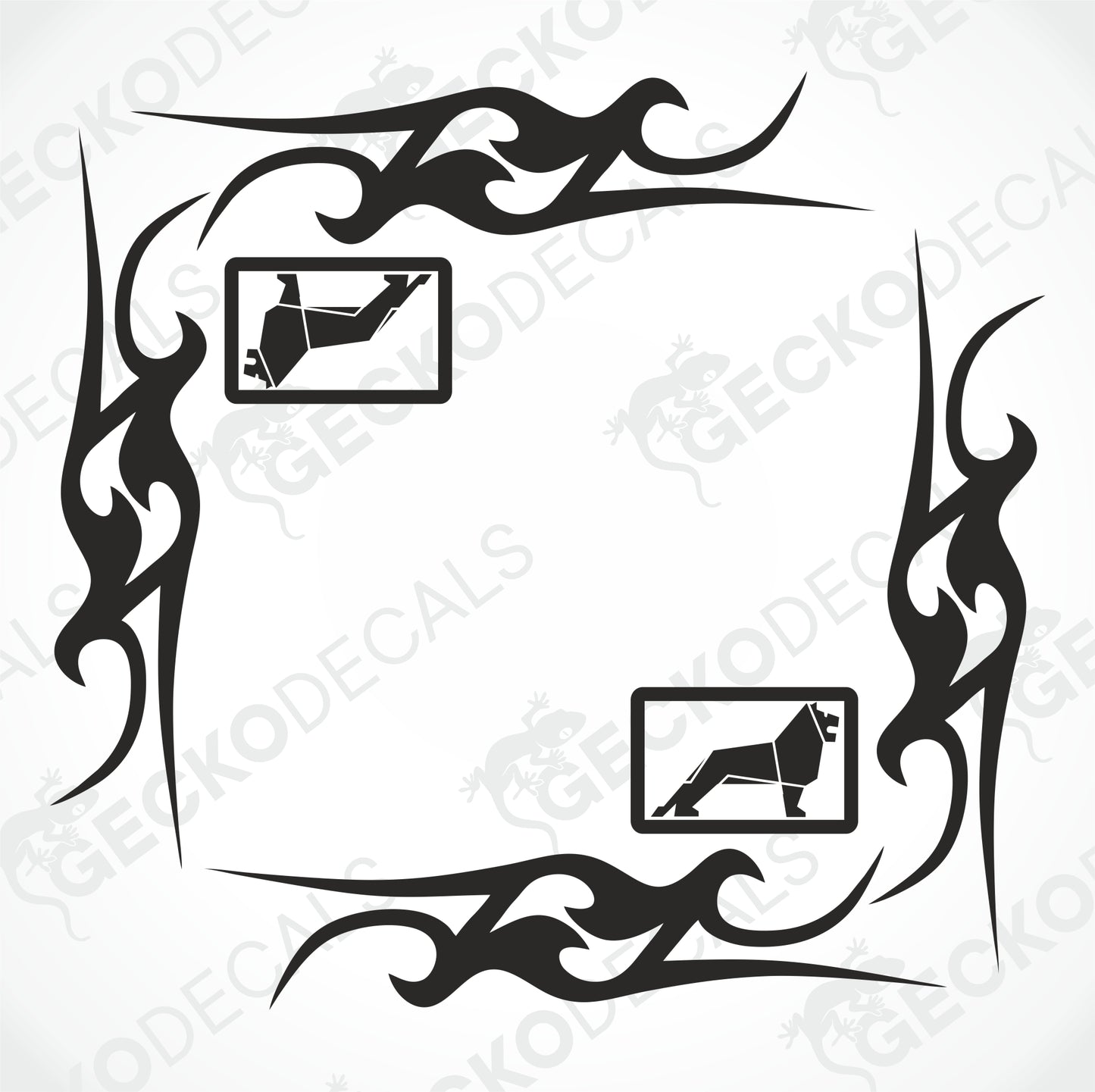MAN TRIBAL SIDE WINDOW DECALS
