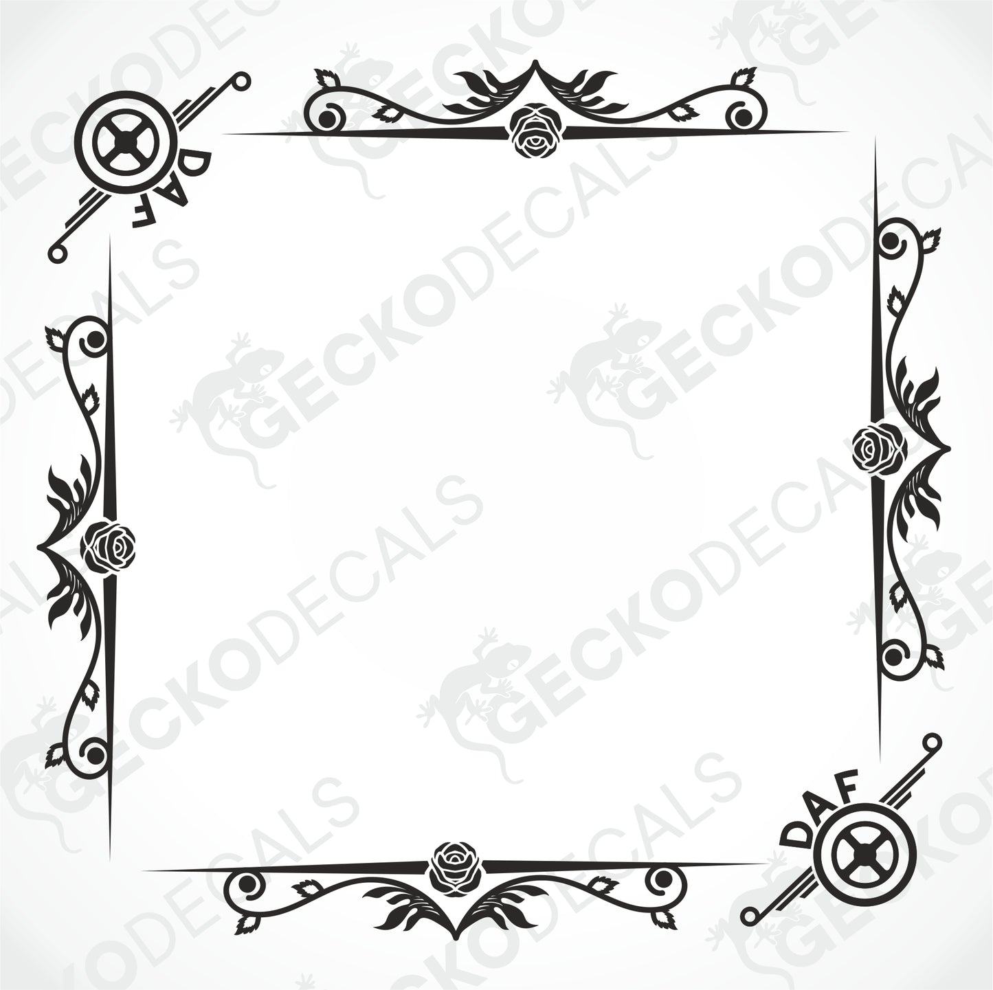 DAF SIDE WINDOW DECALS
