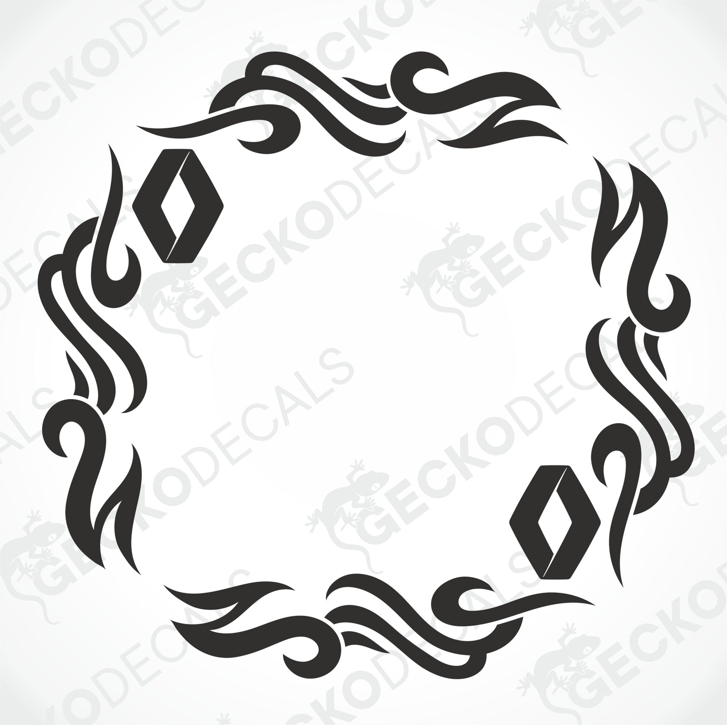 RENAULT TRIBAL SIDE WINDOW DECALS