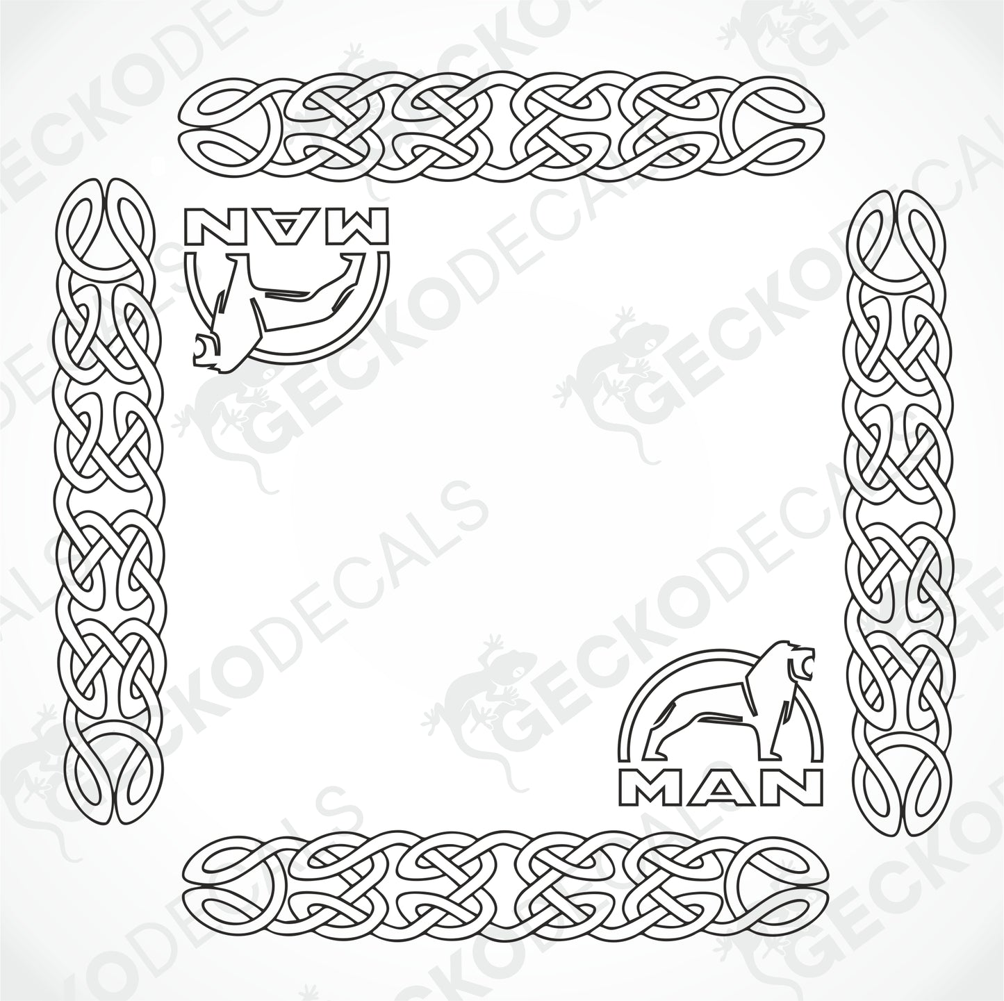 MAN SIDE WINDOW DECALS