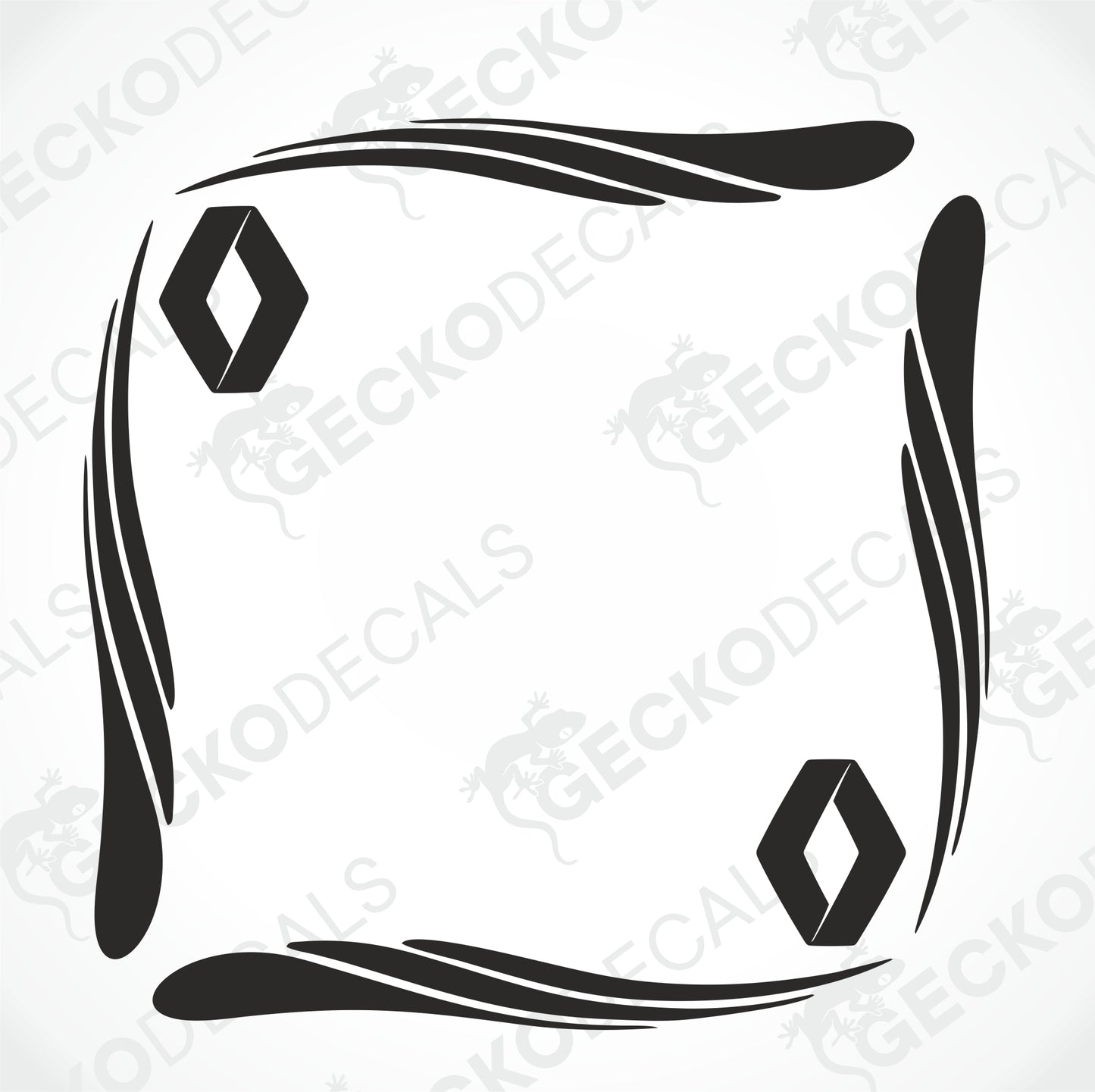 RENAULT TRIBAL SIDE WINDOW DECALS