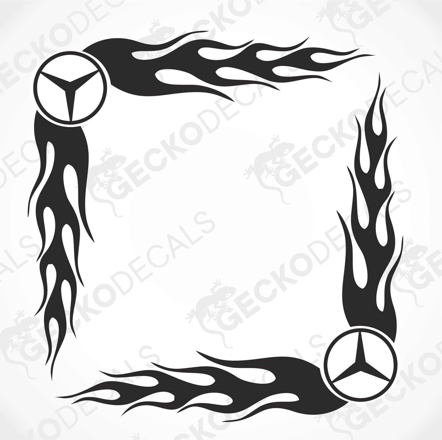 MERCEDES-BENZ TRIBAL SIDE WINDOW DECALS