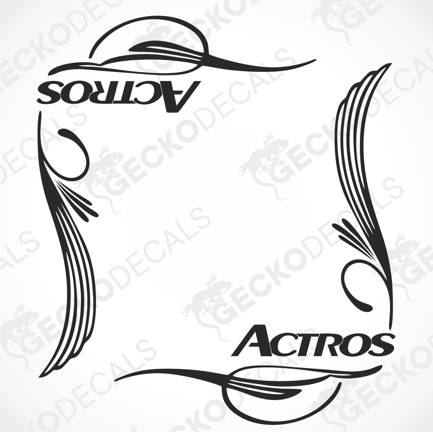 ACTROS SIDE WINDOW DECALS