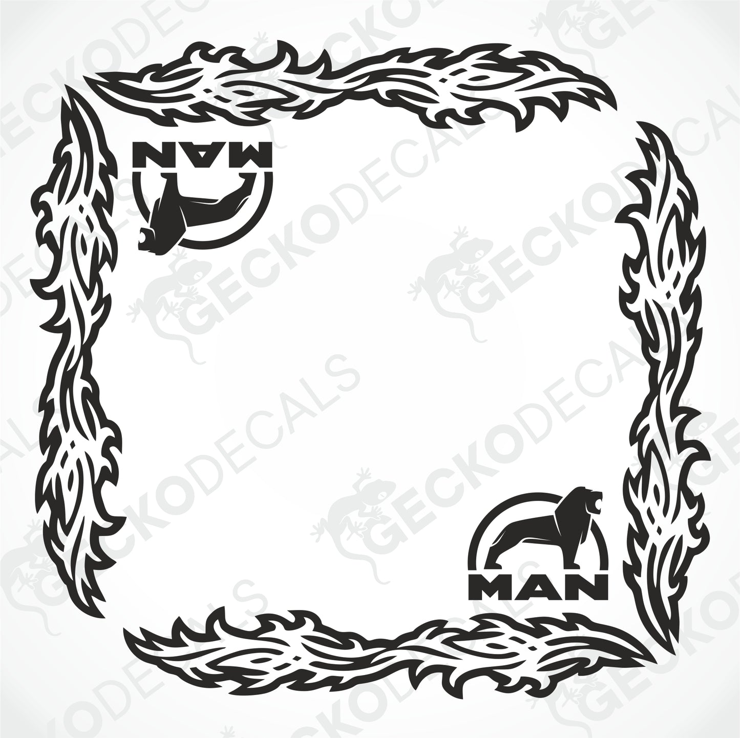 MAN TRIBAL SIDE WINDOW DECALS