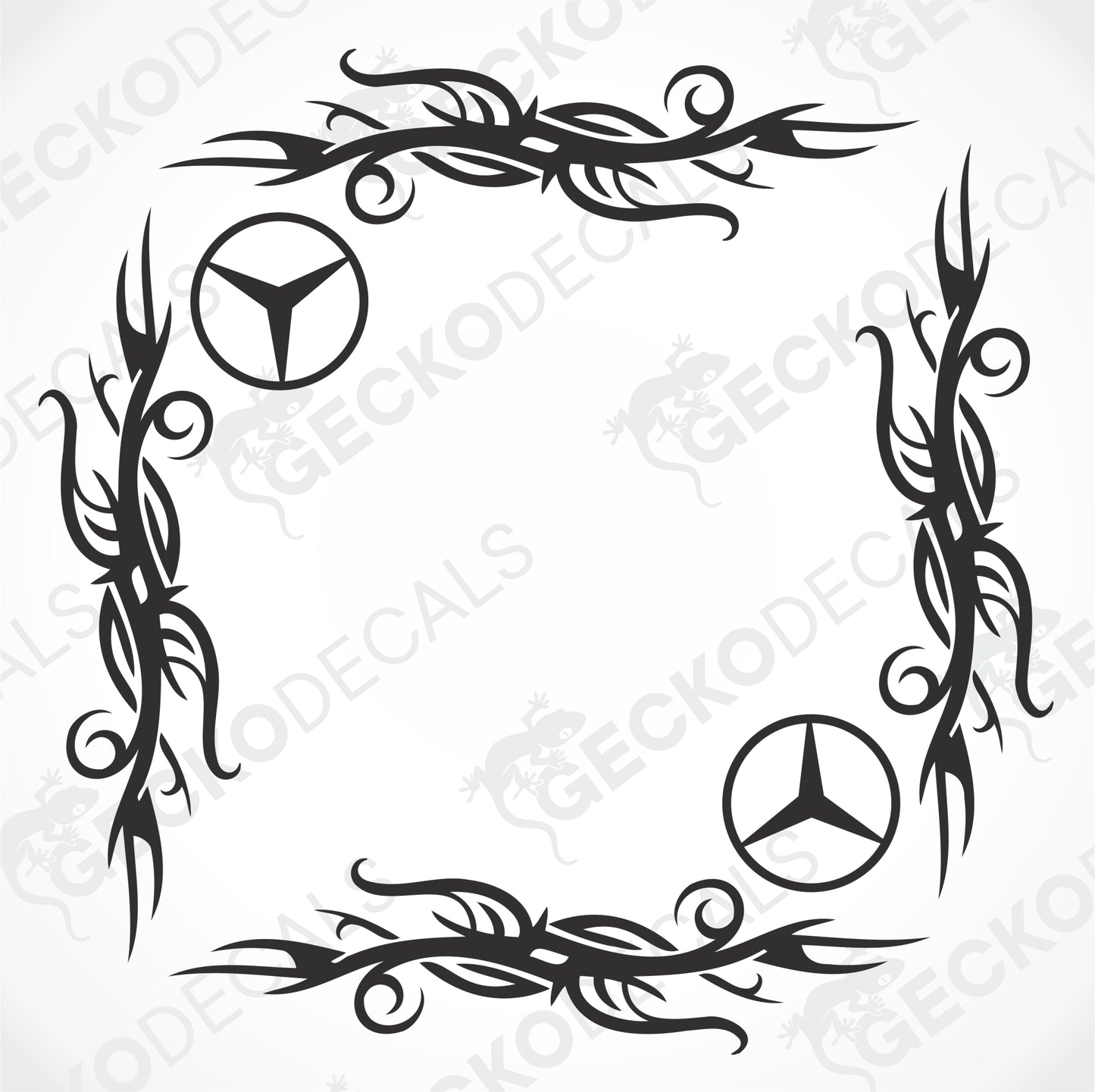 MERCEDES-BENZ TRIBAL SIDE WINDOW DECALS