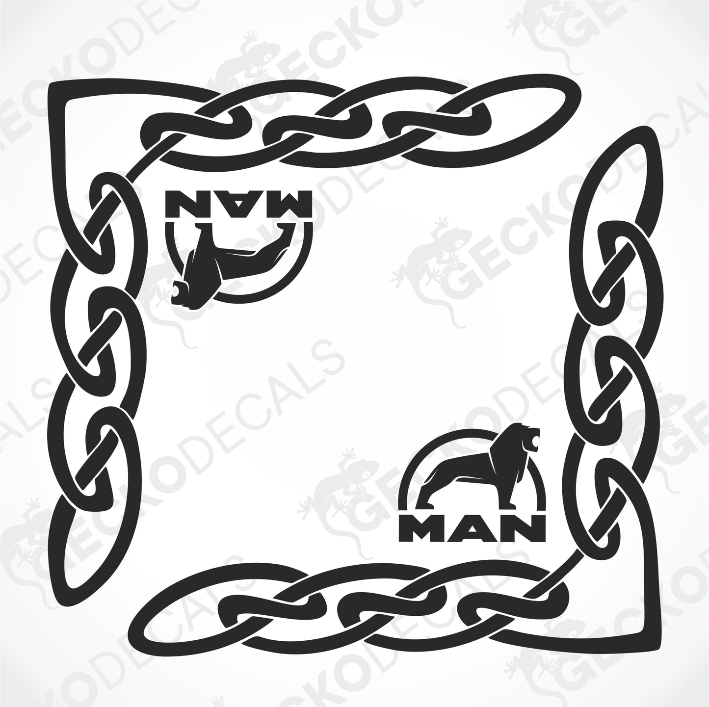 MAN SIDE WINDOW DECALS