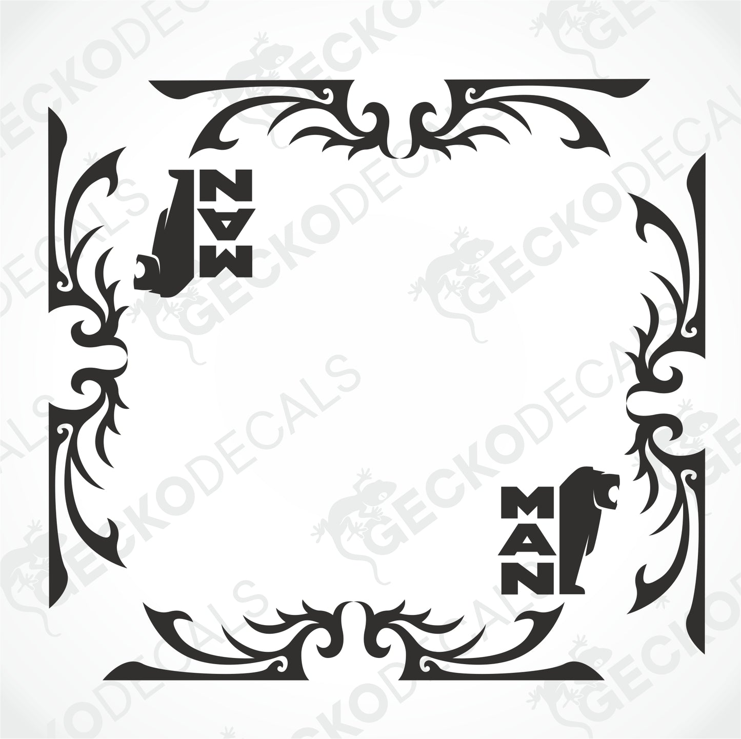 MAN SIDE WINDOW DECALS